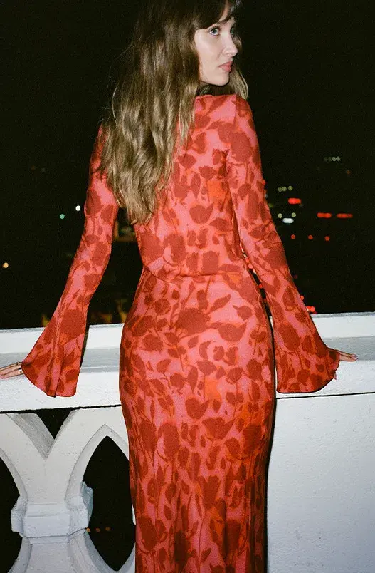  Realisatiion Par The Gia in Havana Red Print Size 10 - Image 3