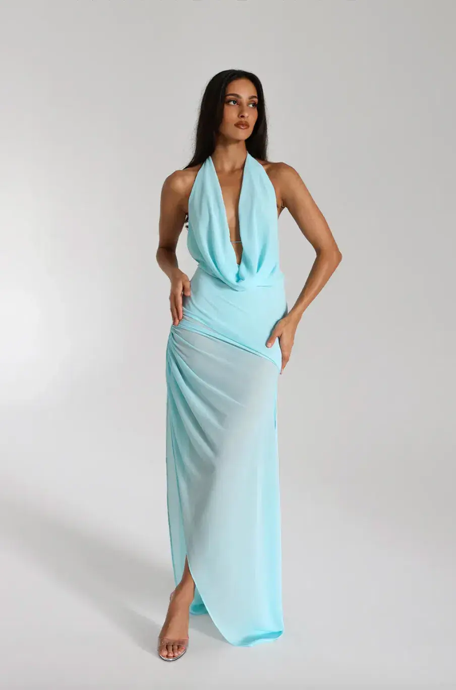 Natalie Rolt Anastasia Mini Dress in Blue Size 6 - Image 1