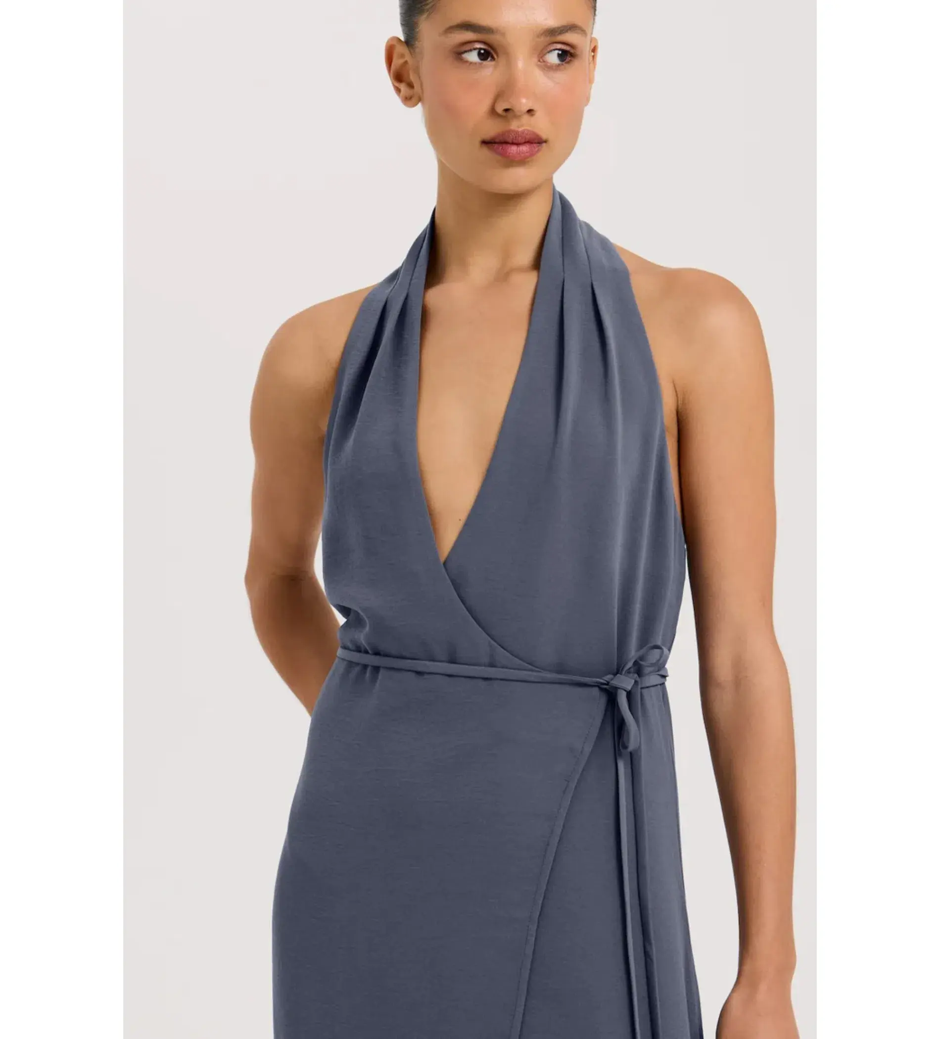 Henne Vida Maxi Dress Slate Size AU 6 - Image 2
