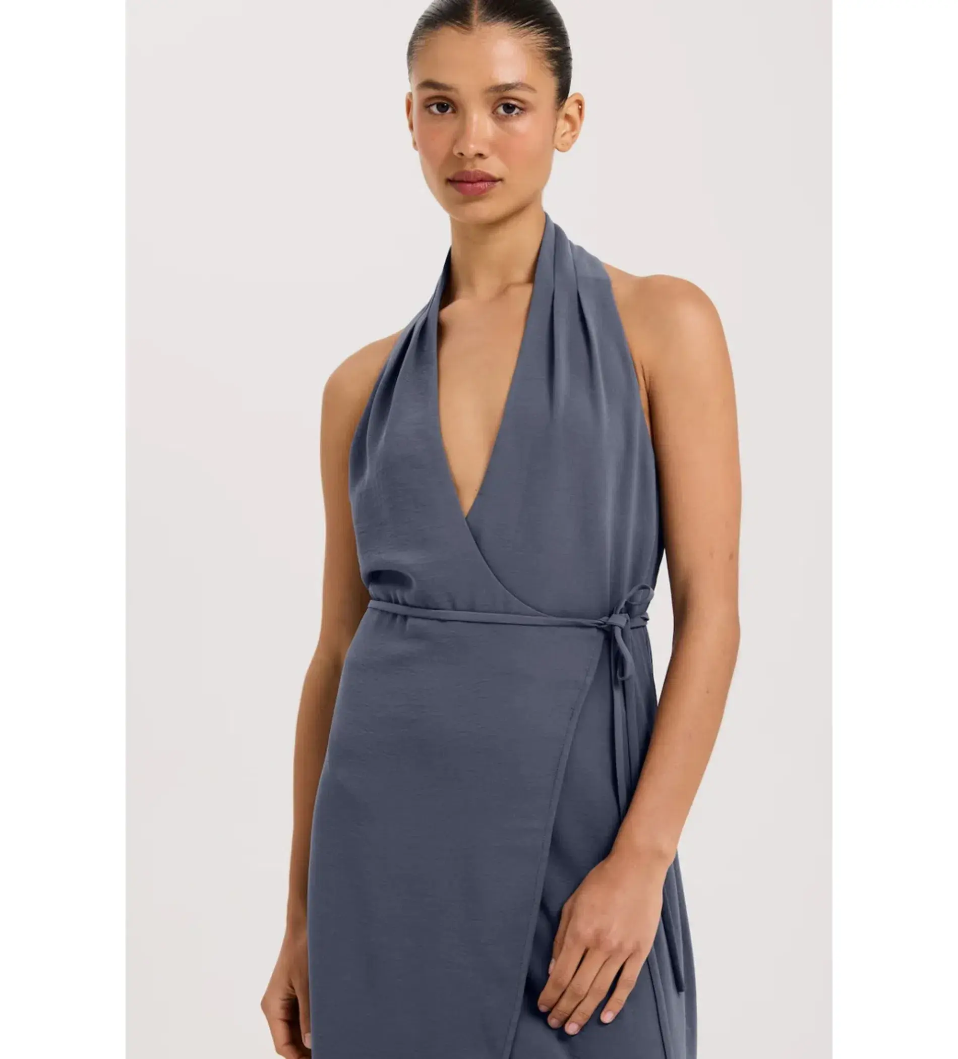 Henne Vida Maxi Dress Slate Size AU 6 - Image 3