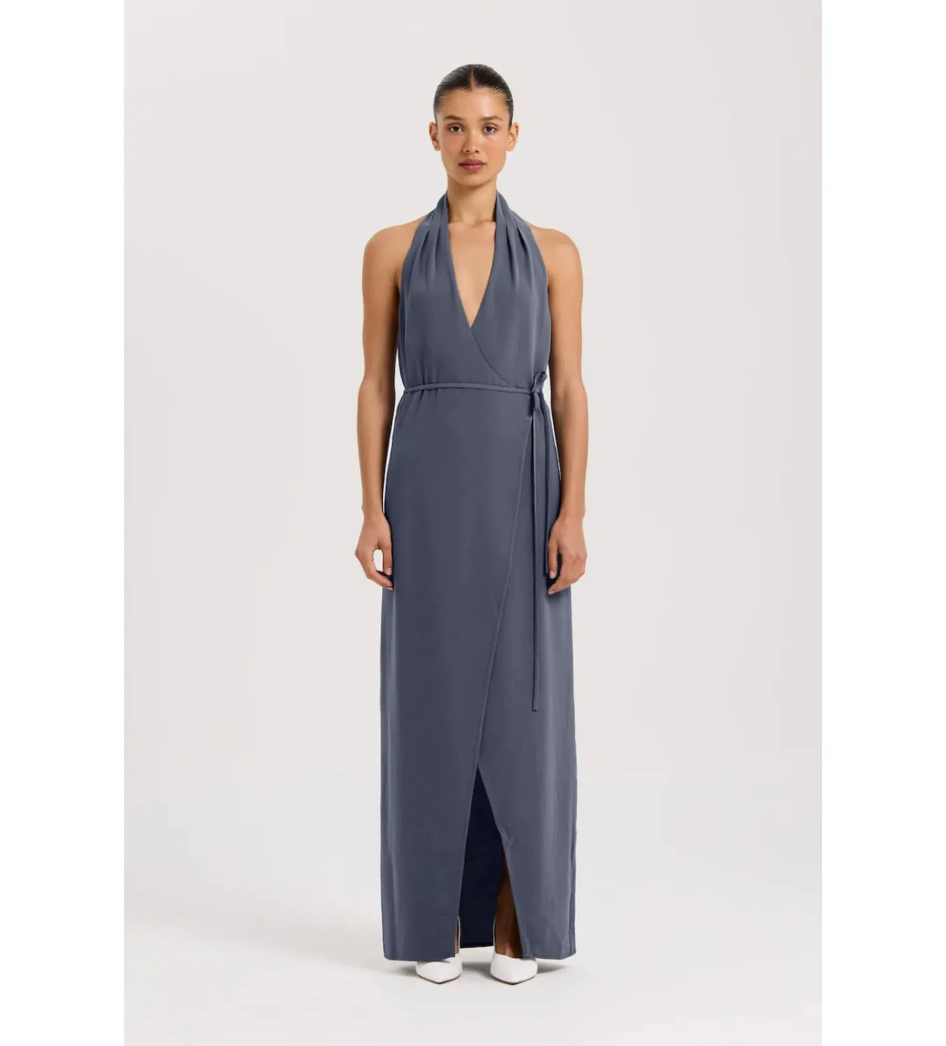 Henne Vida Maxi Dress Slate Size AU 6 - Image 1