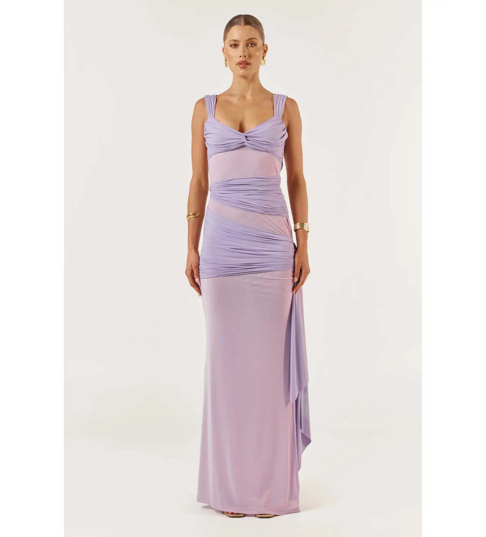 She is Olla Ariel Maxi Dress Lavender Size AU 8 - Image 2