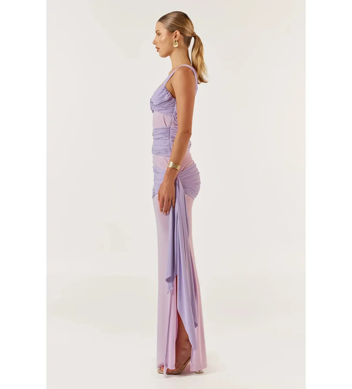 She is Olla Ariel Maxi Dress Lavender Size AU 8 - Image 6