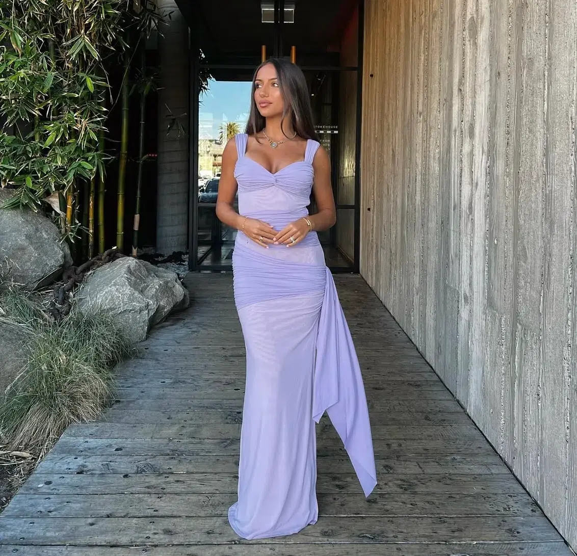 She is Olla Ariel Maxi Dress Lavender Size AU 8 - Image 1