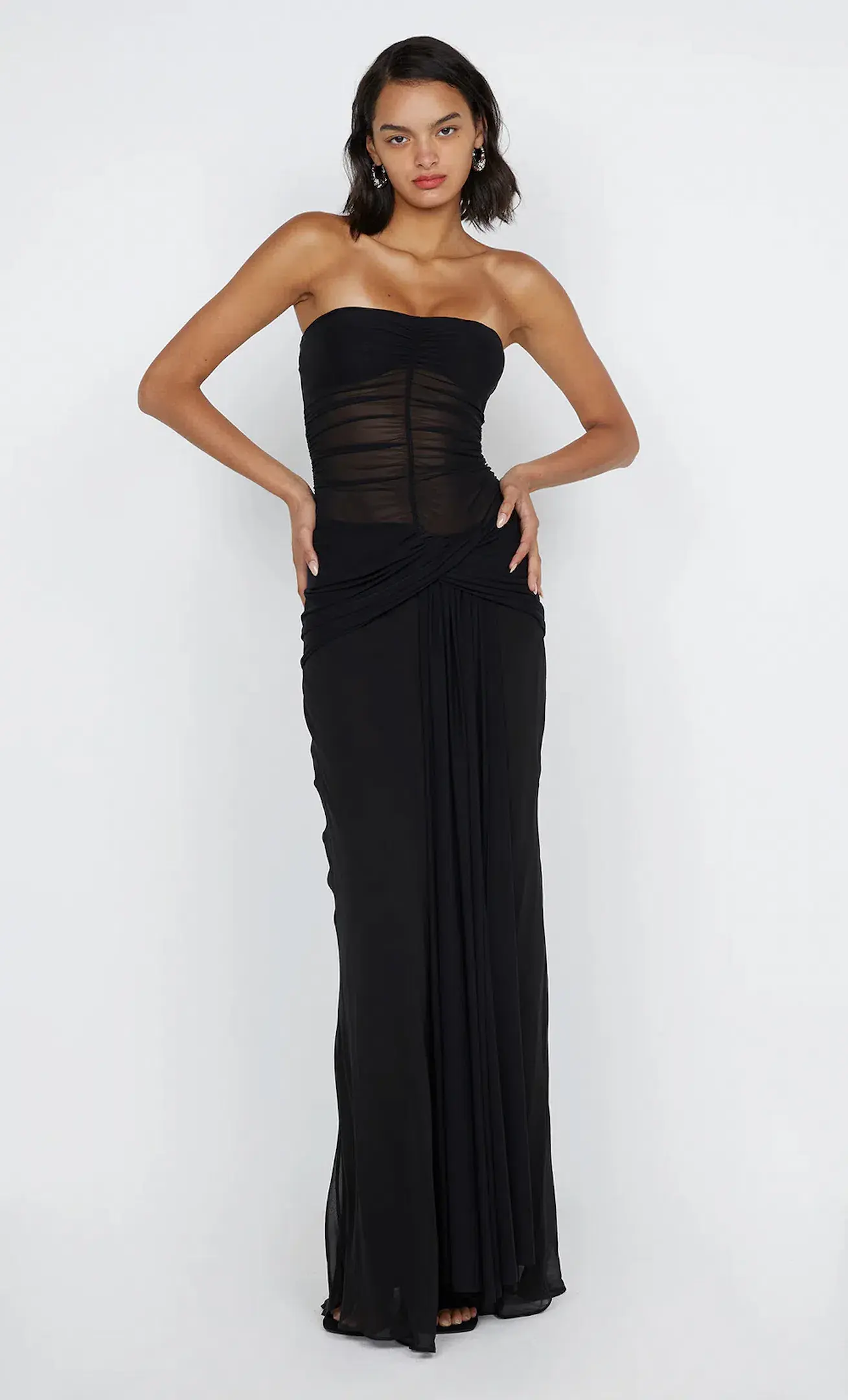 Bec & Bridge Noemi Strapless Dress Black Size AU 8 - Image 1