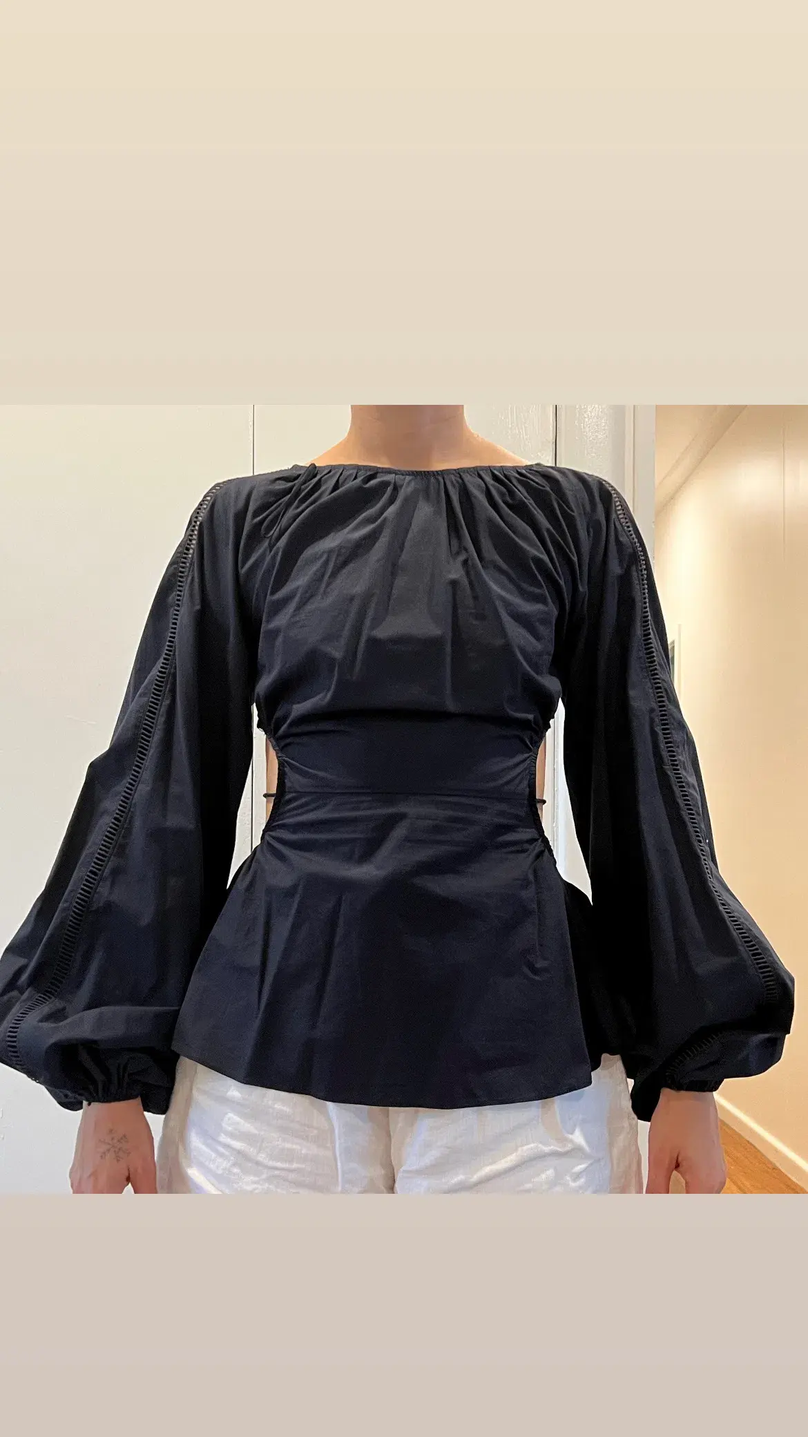 Joslin Studio Navy Blue Long Belle Sleeves Size AU 8 - Image 1