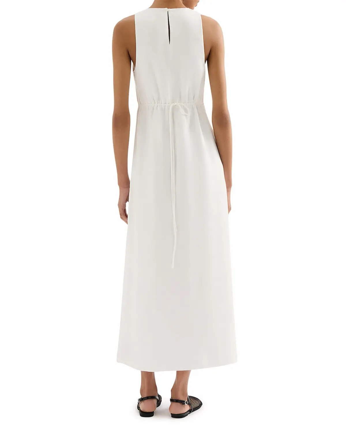 Nude Lucy Thilda Linen Maxi Dress White Size 6/XS - Image 2