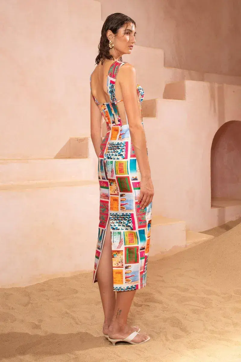 Eliyah The Label Lipari Midi Dress Size XS / Aus 6 - Image 3