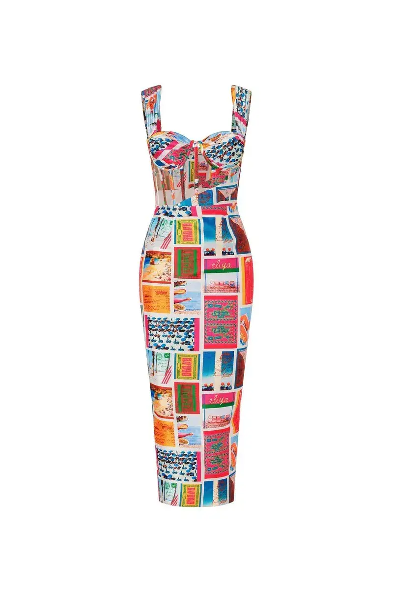 Eliyah The Label Lipari Midi Dress Size XS / Aus 6 - Image 4