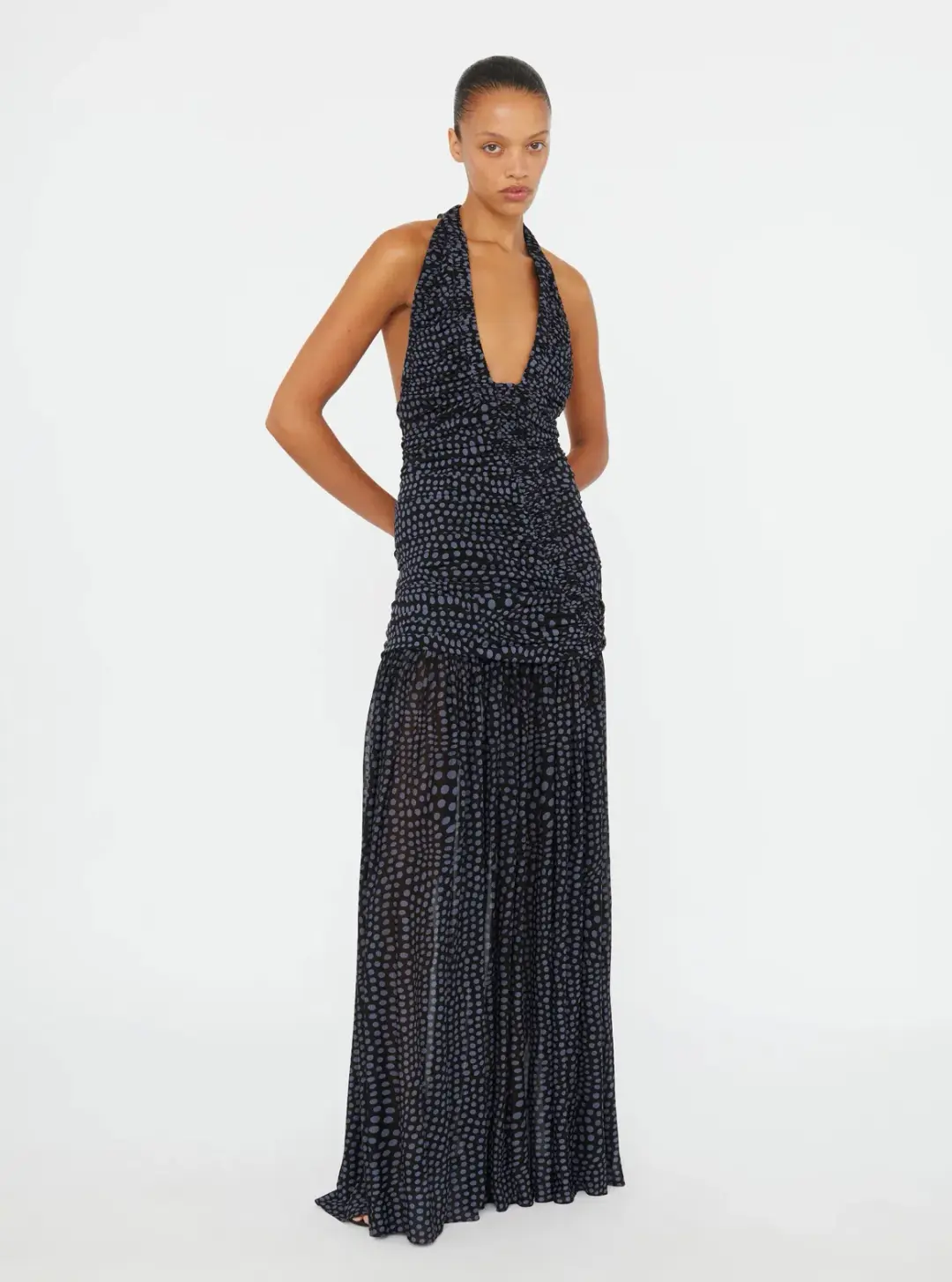 Christopher Esber Orion Maxi Dress Black Size 8 for rent on The Volte - main image