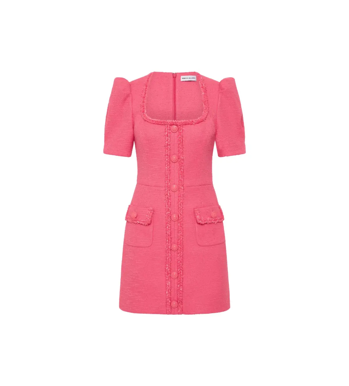 Rebecca Vallance Montana Short Sleeve Mini Dress Pink Size AU 10 - Image 5