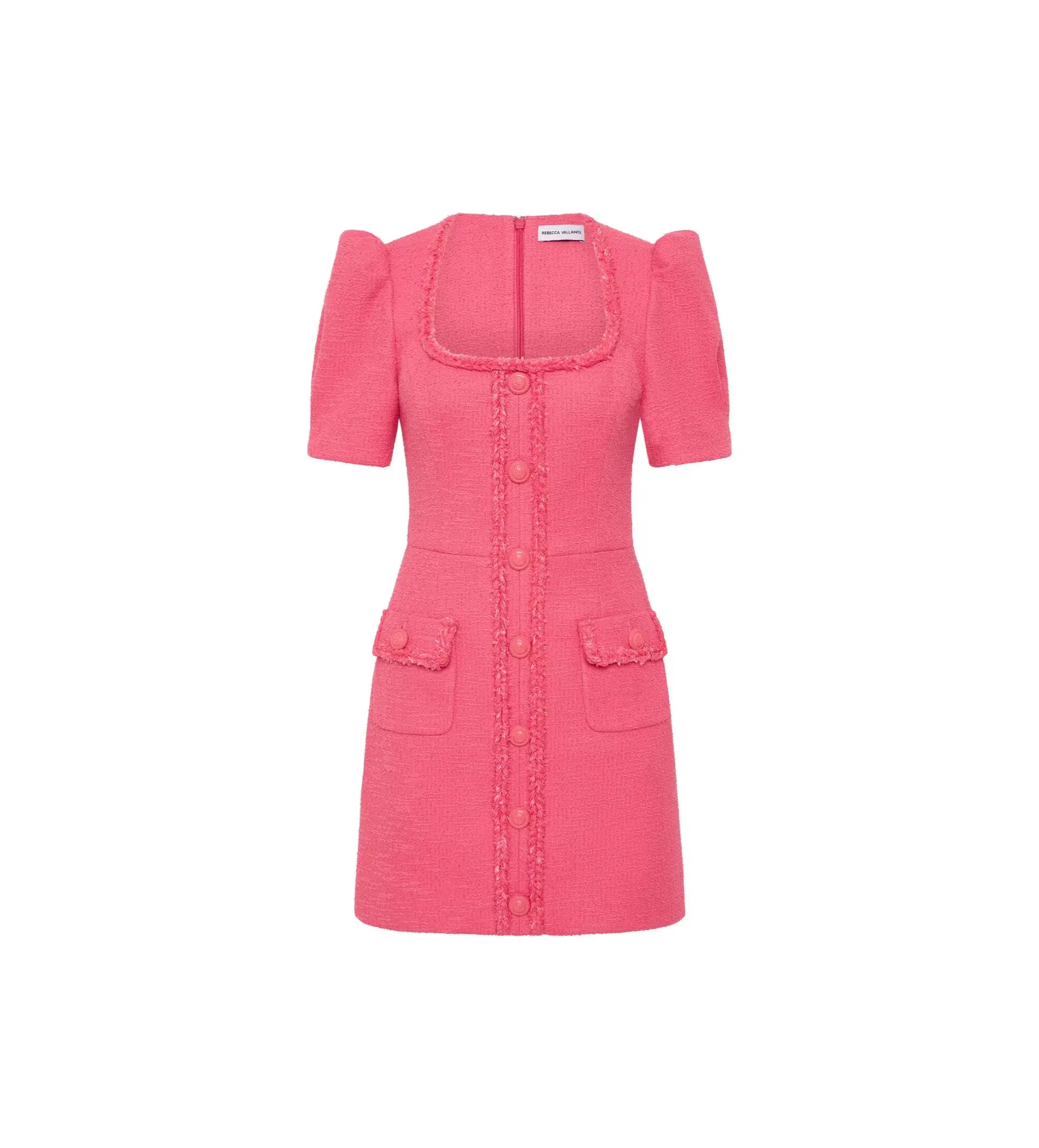 Rebecca Vallance Montana Short Sleeve Mini Dress Pink Size AU 10 - Image 5
