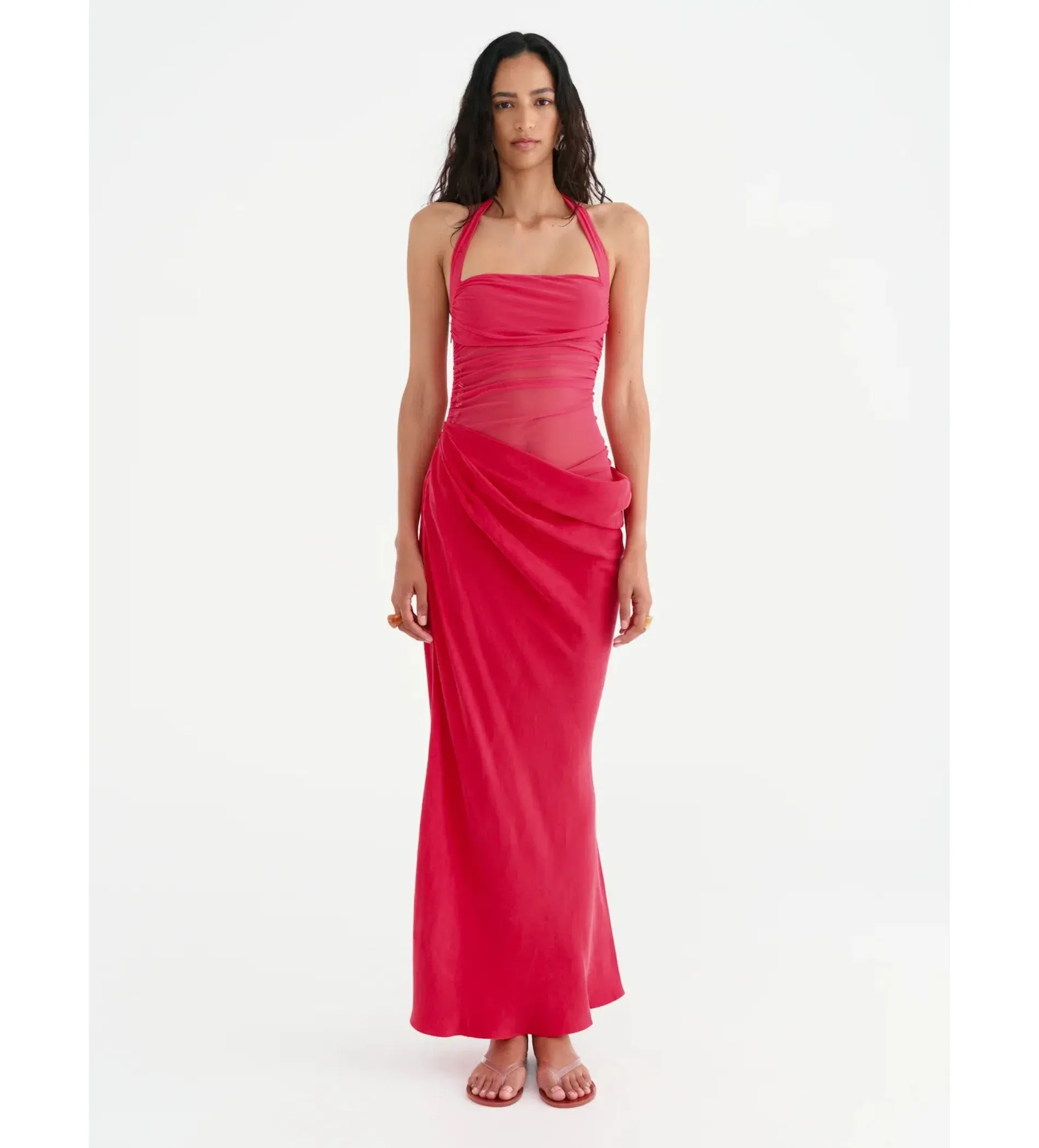 Benni Gina Maxi Dress in Watermelon Size AU 8 - Image 1