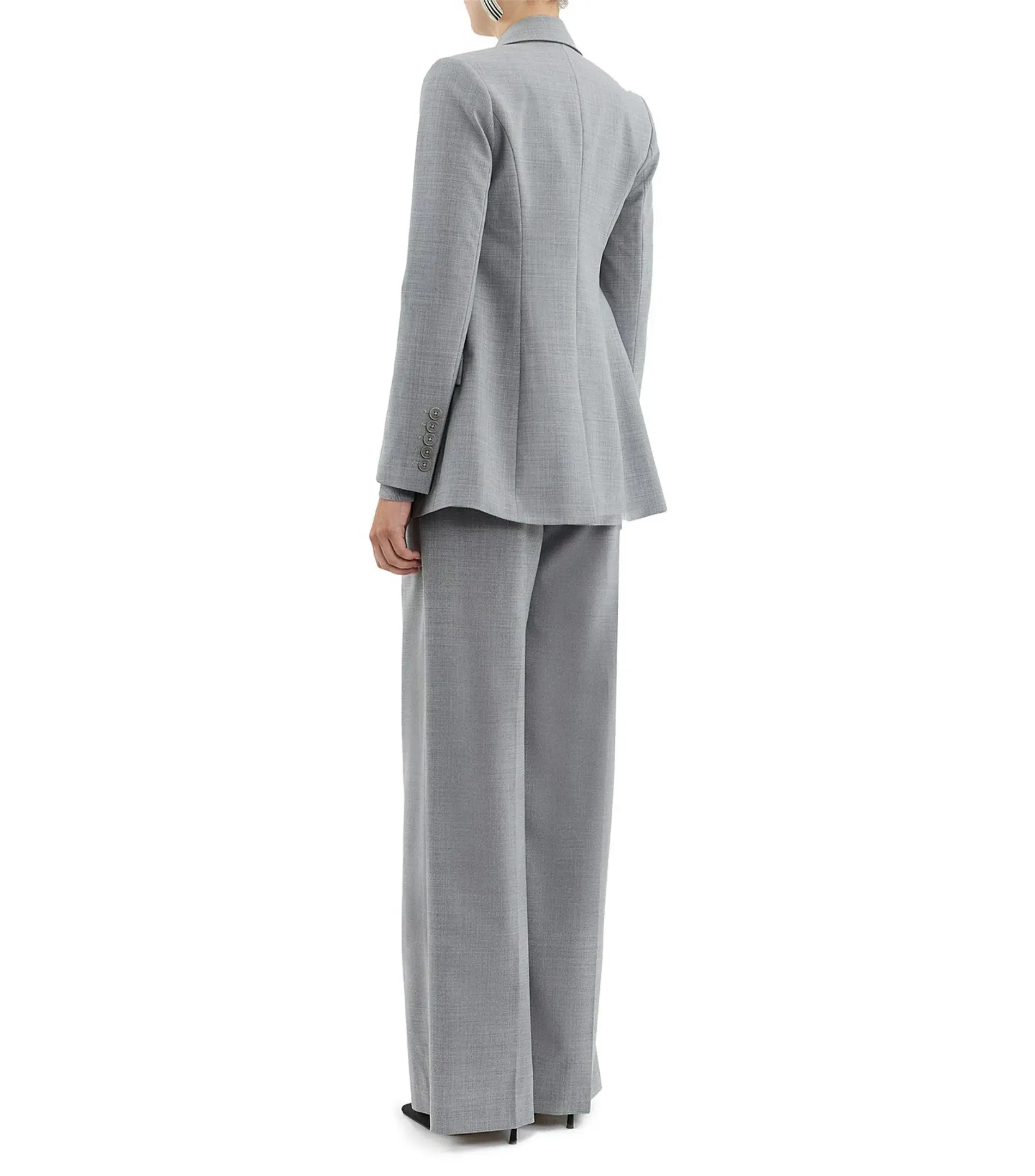 Rebecca Vallance Benoit Loose Fit Blazer in Grey Size AU 6 - Image 4