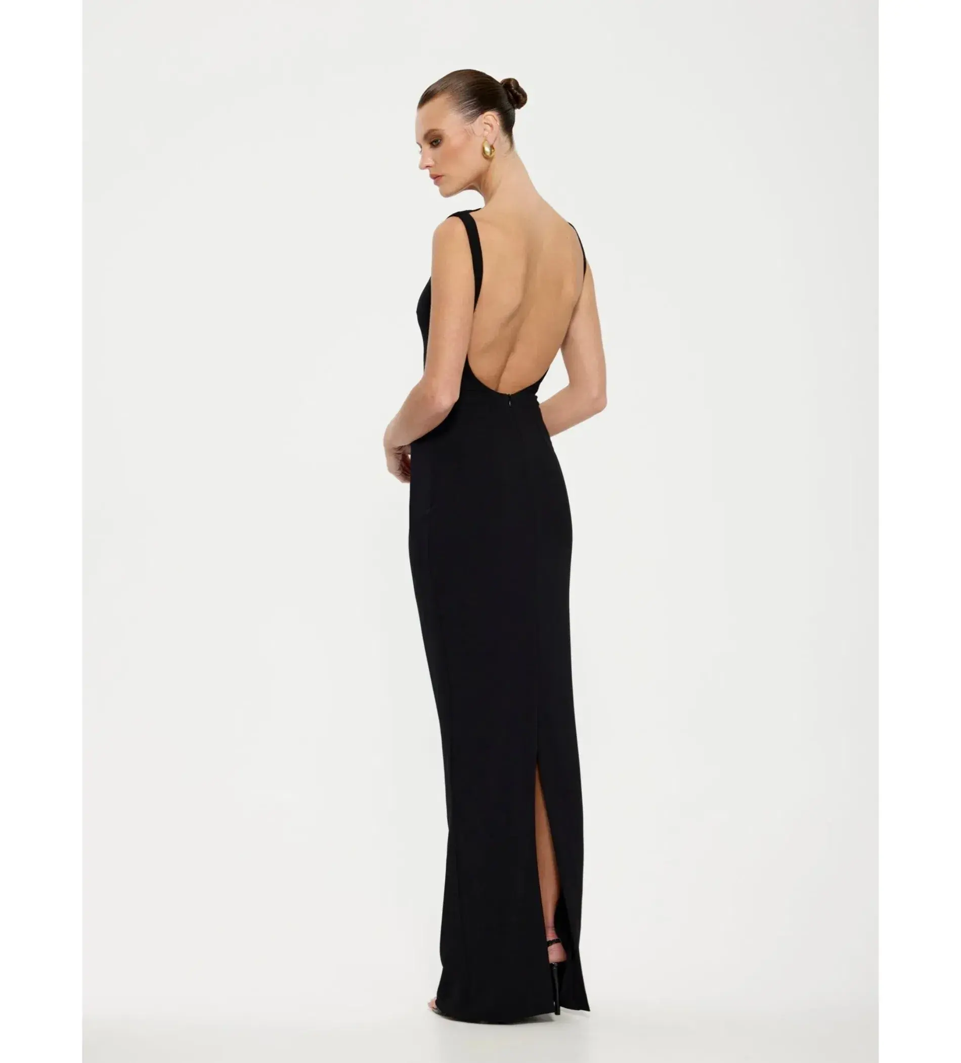 Effie Kats Verona Gown Black size S/ AU 8 - Image 3