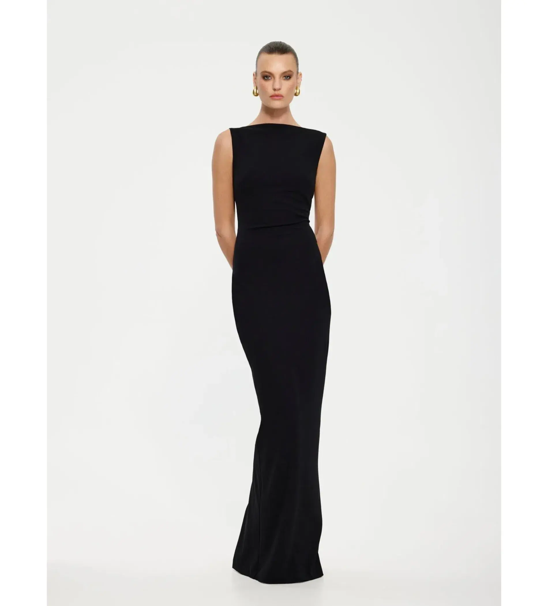 Effie Kats Verona Gown Black size S/ AU 8 - Image 2