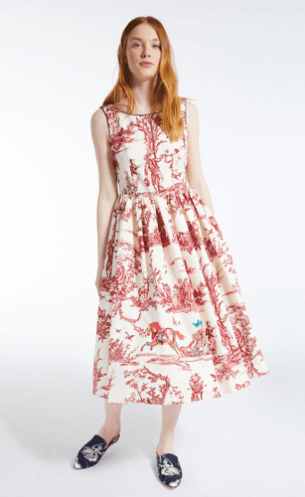 Max Mara Trophy Day Dress Print Size 8 for rent on The Volte - main image