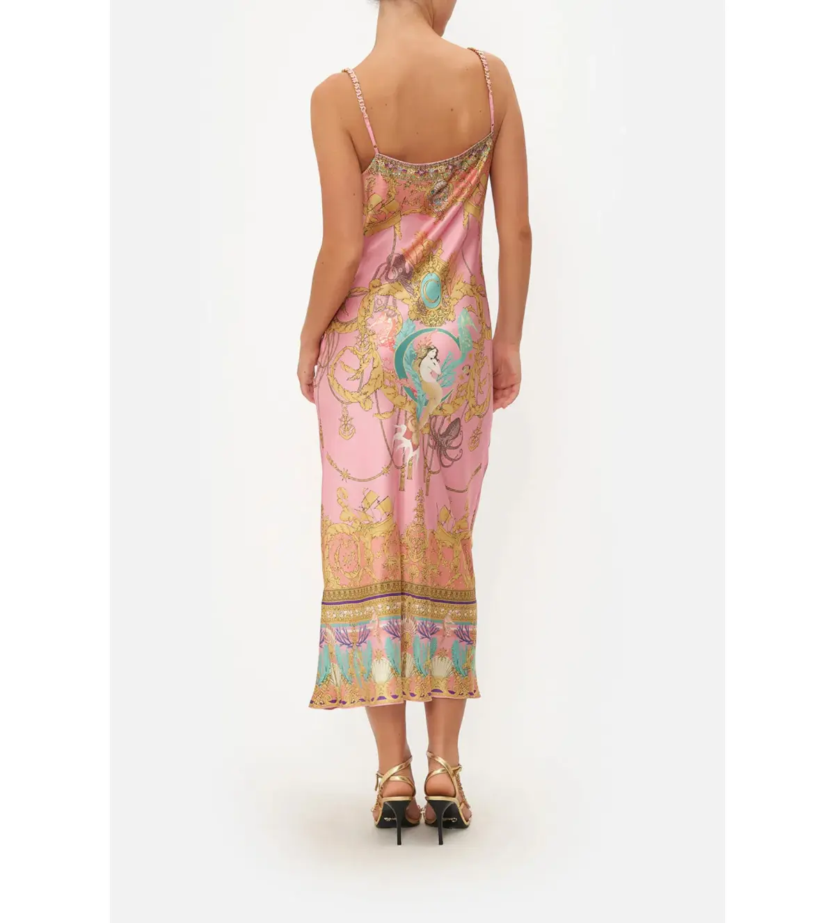 Camilla Long Bias Slip Dress - Mermaid Motel Size AU 10 - Image 3