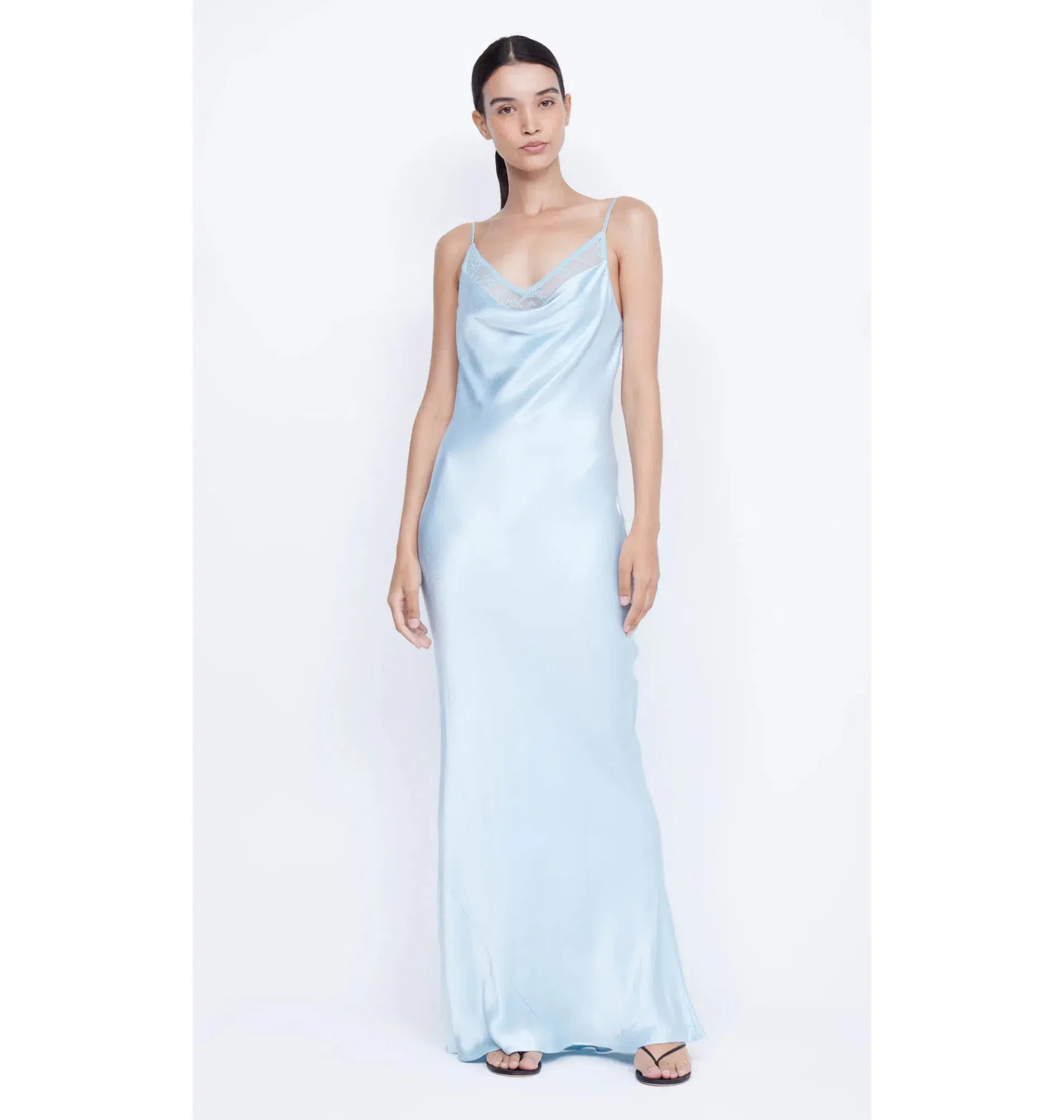 Bec & Bridge Arabella Maxi Dress Dolphin Blue Size AU 12 - Image 1