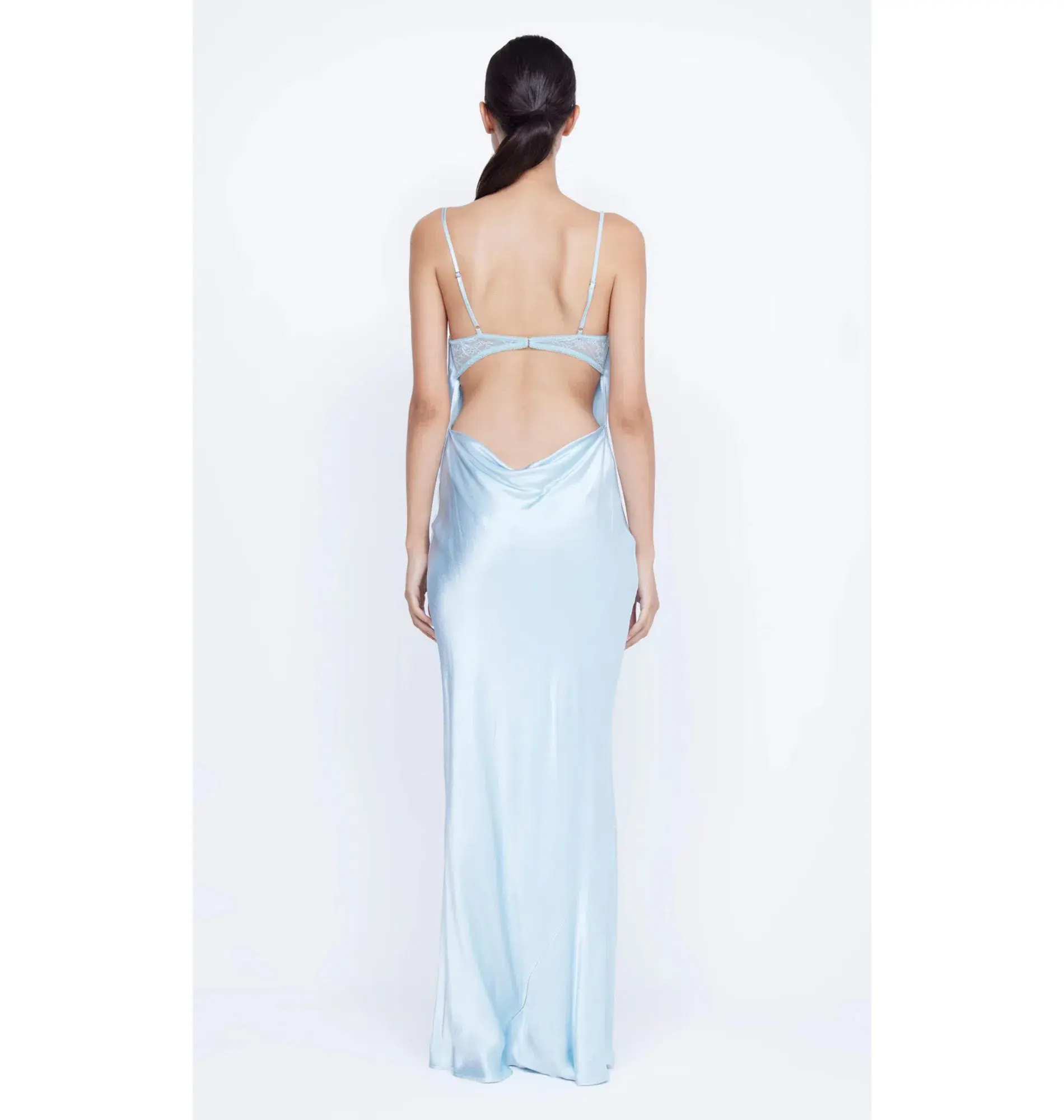 Bec & Bridge Arabella Maxi Dress Dolphin Blue Size AU 12 - Image 3