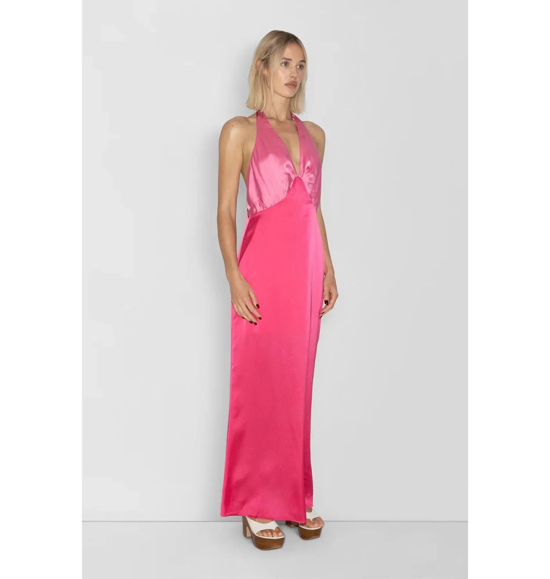 The Wolf Gang Oahu Slip Dress Hot Pink Size XL / AU 14 - Image 2