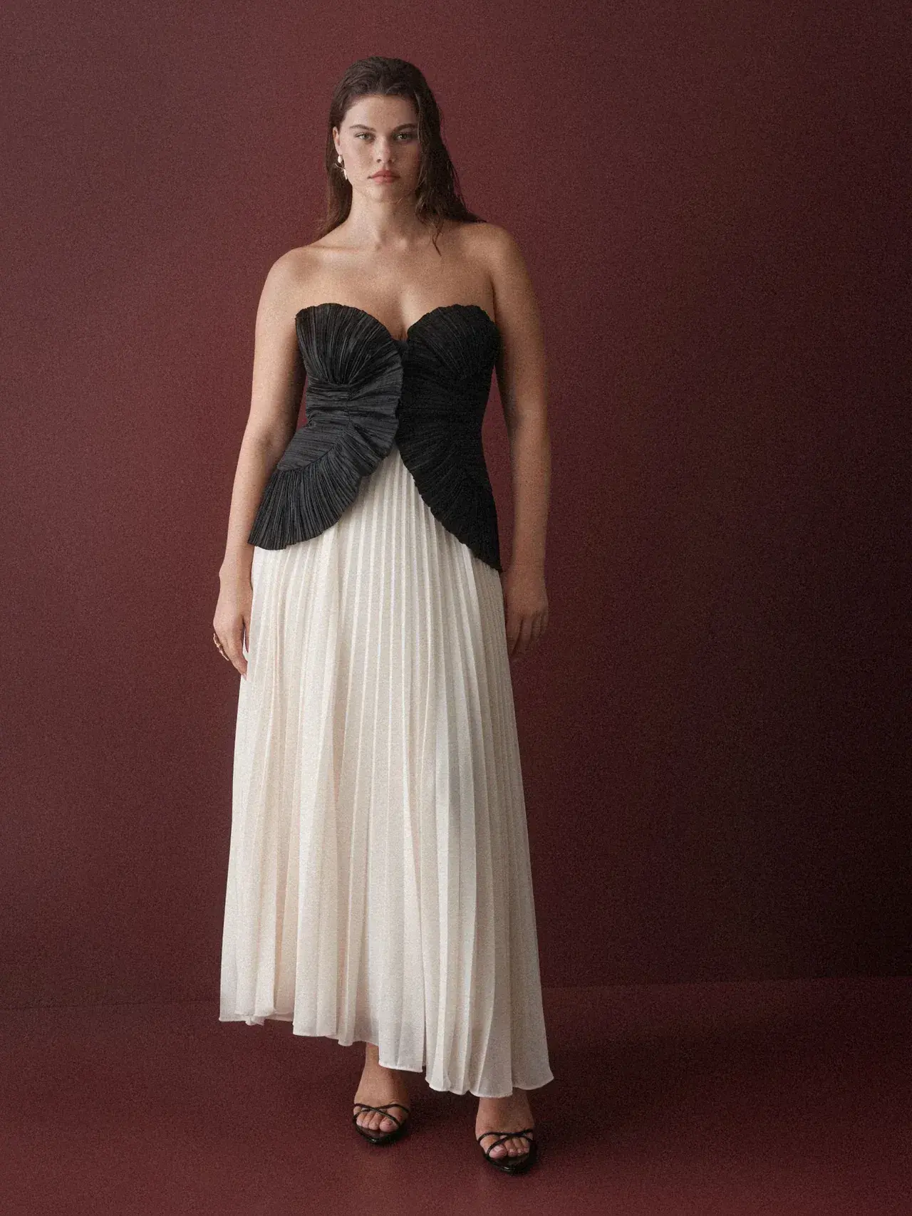Sheike Soraya Dress Monochrome Size AU 18 - Image 3