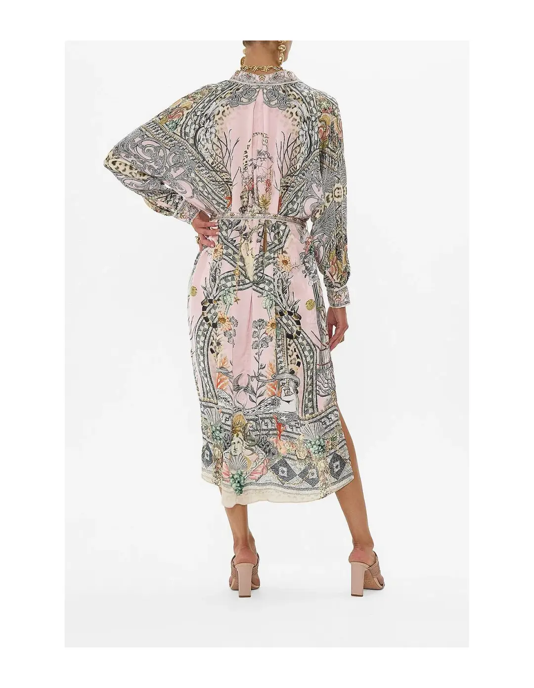 Camilla Collared Button Through Midi Dress Cave of Wonders Size XL / AU 14 for rent on The Volte - main image