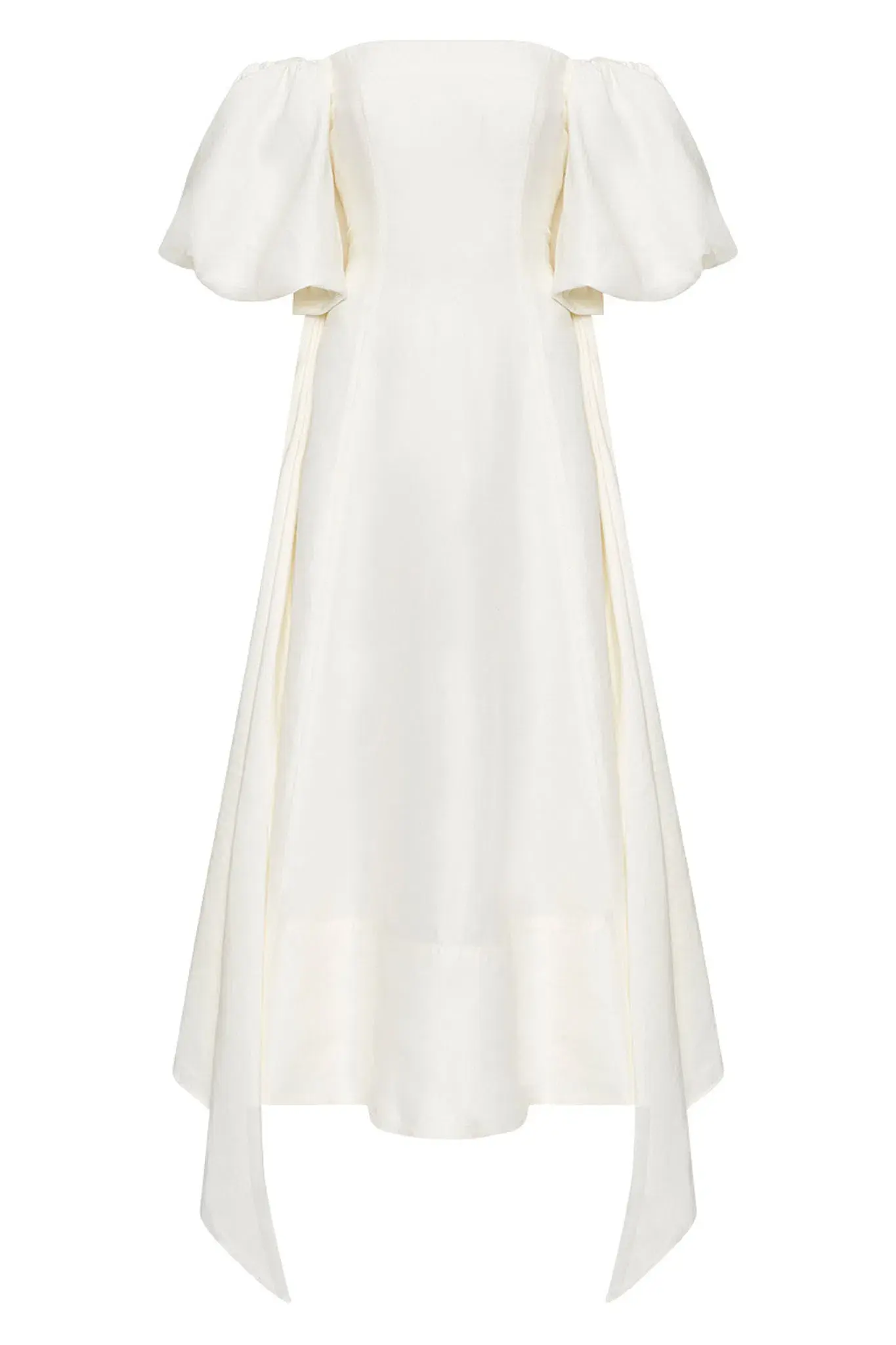 Aje Incarnation Midi Dress Ivory Size 10 - Image 6