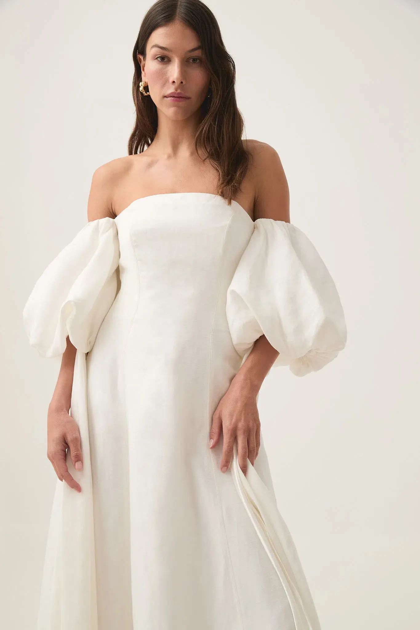 Aje Incarnation Midi Dress Ivory Size 10 - Image 4