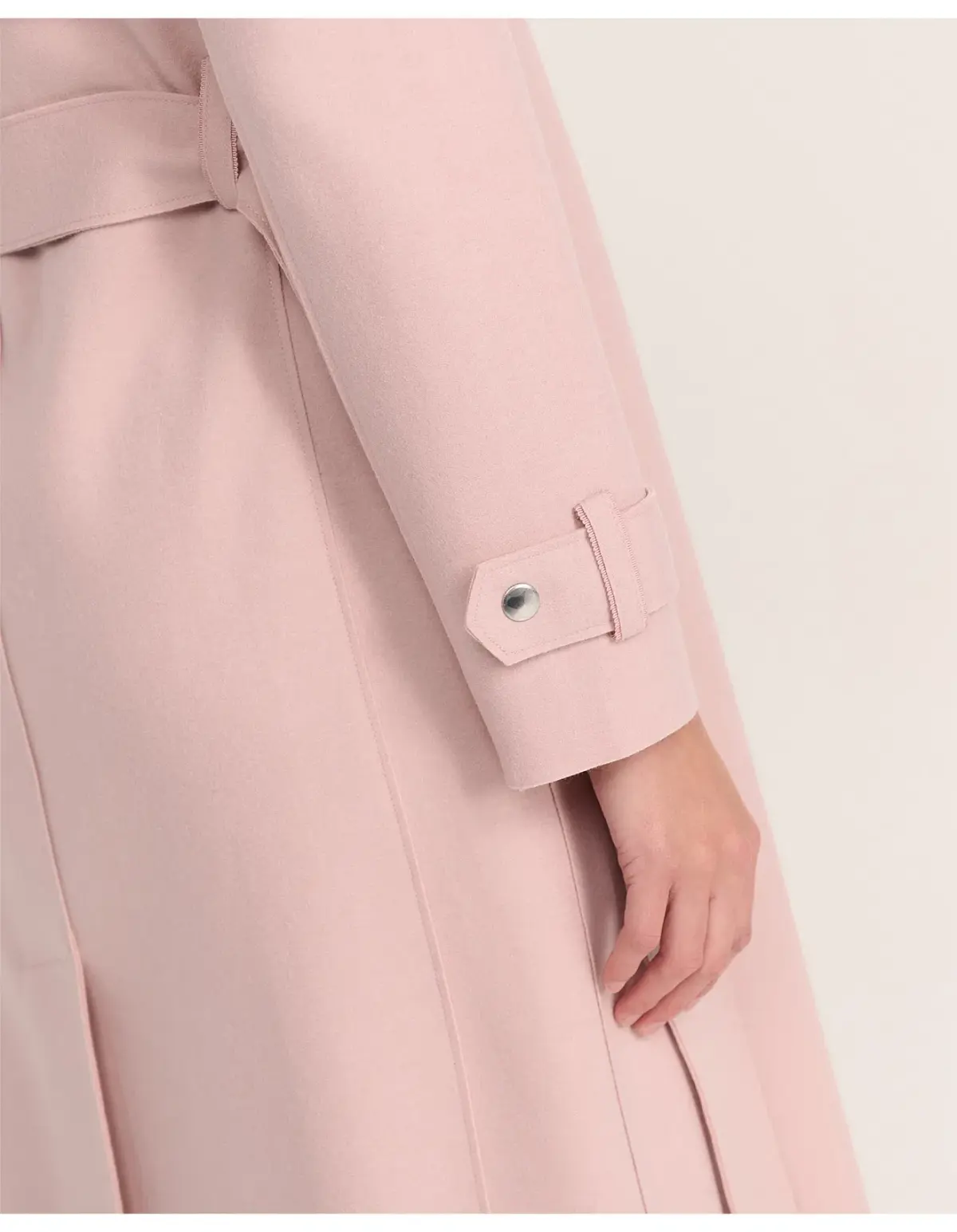 Saba Karla Longline Trench Coat Pink Salt Size AU 6 - Image 4