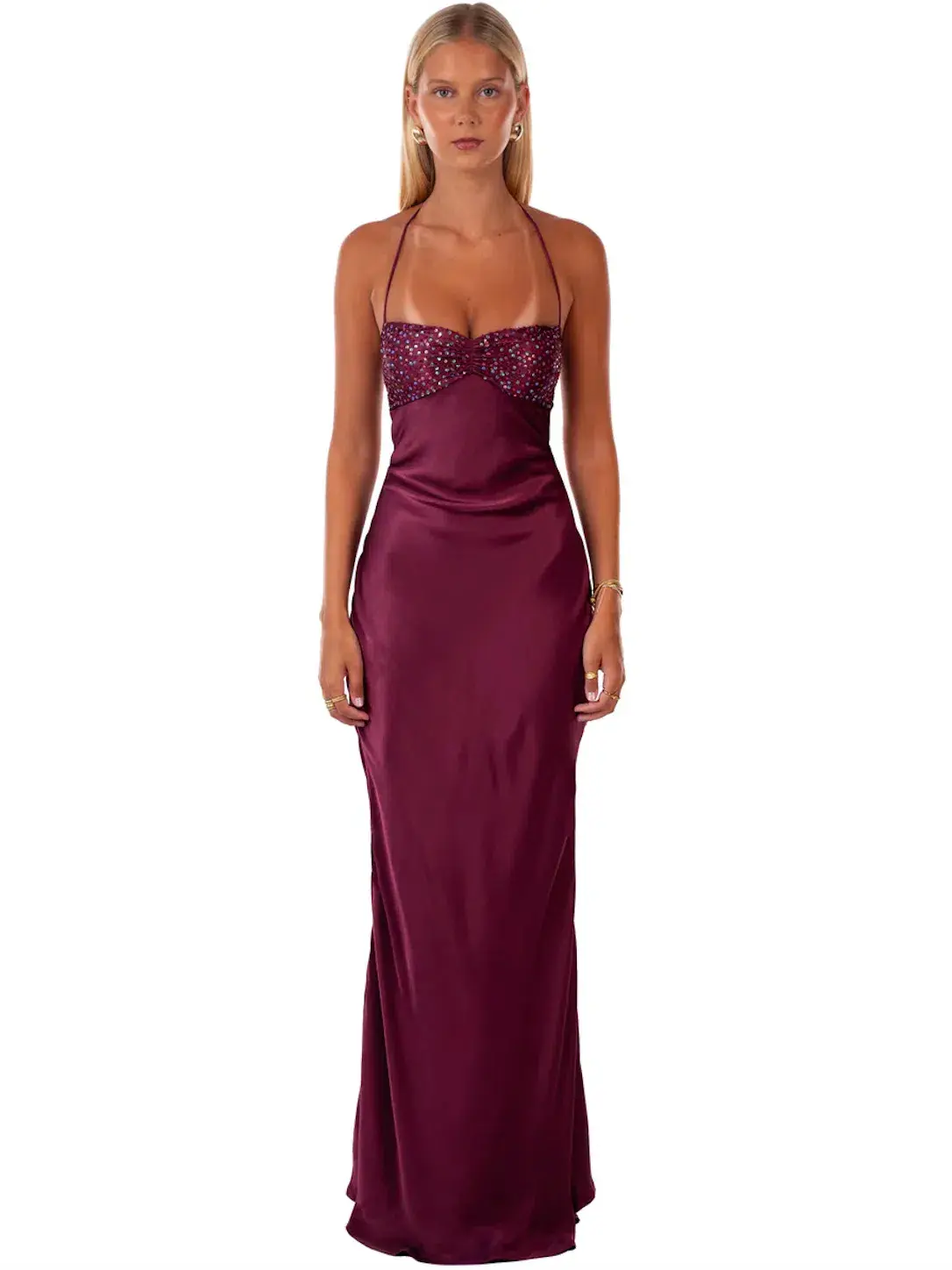 I Am Delilah Jade Maxi Dress Berry Size S / AU 8-10 - Image 1