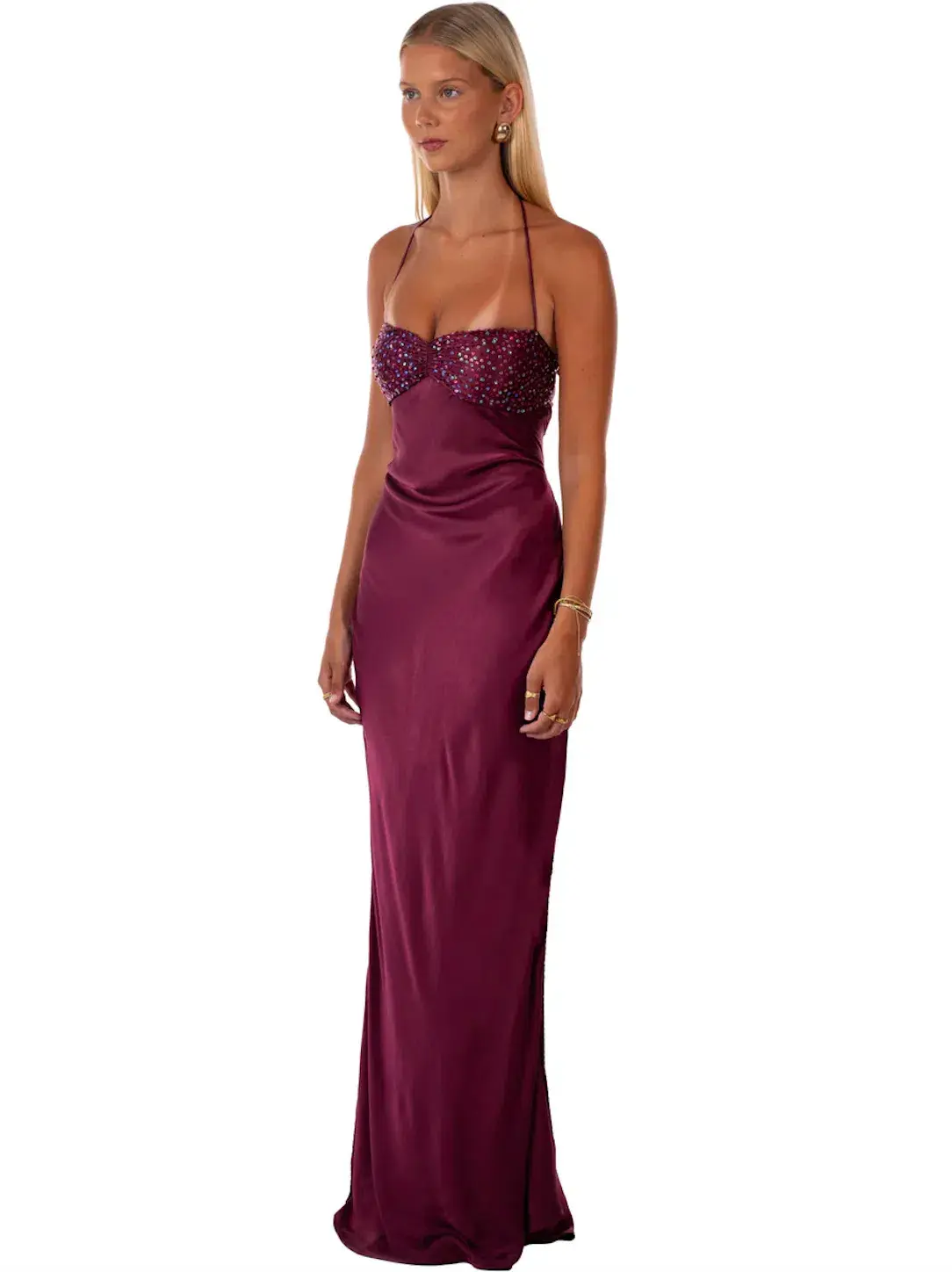 I Am Delilah Jade Maxi Dress Berry Size S / AU 8-10 - Image 2