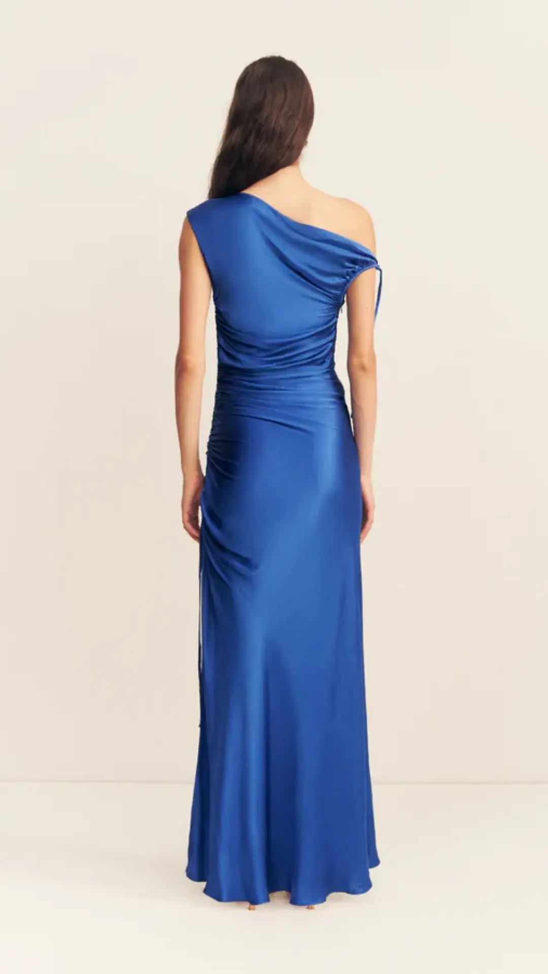 Shona Joy - Tatum Gathered Maxi Dress In Ultramarine - Size 10 - Image 4