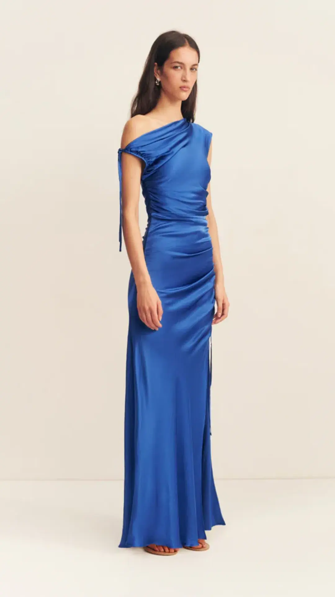 Shona Joy - Tatum Gathered Maxi Dress In Ultramarine - Size 10 - Image 2