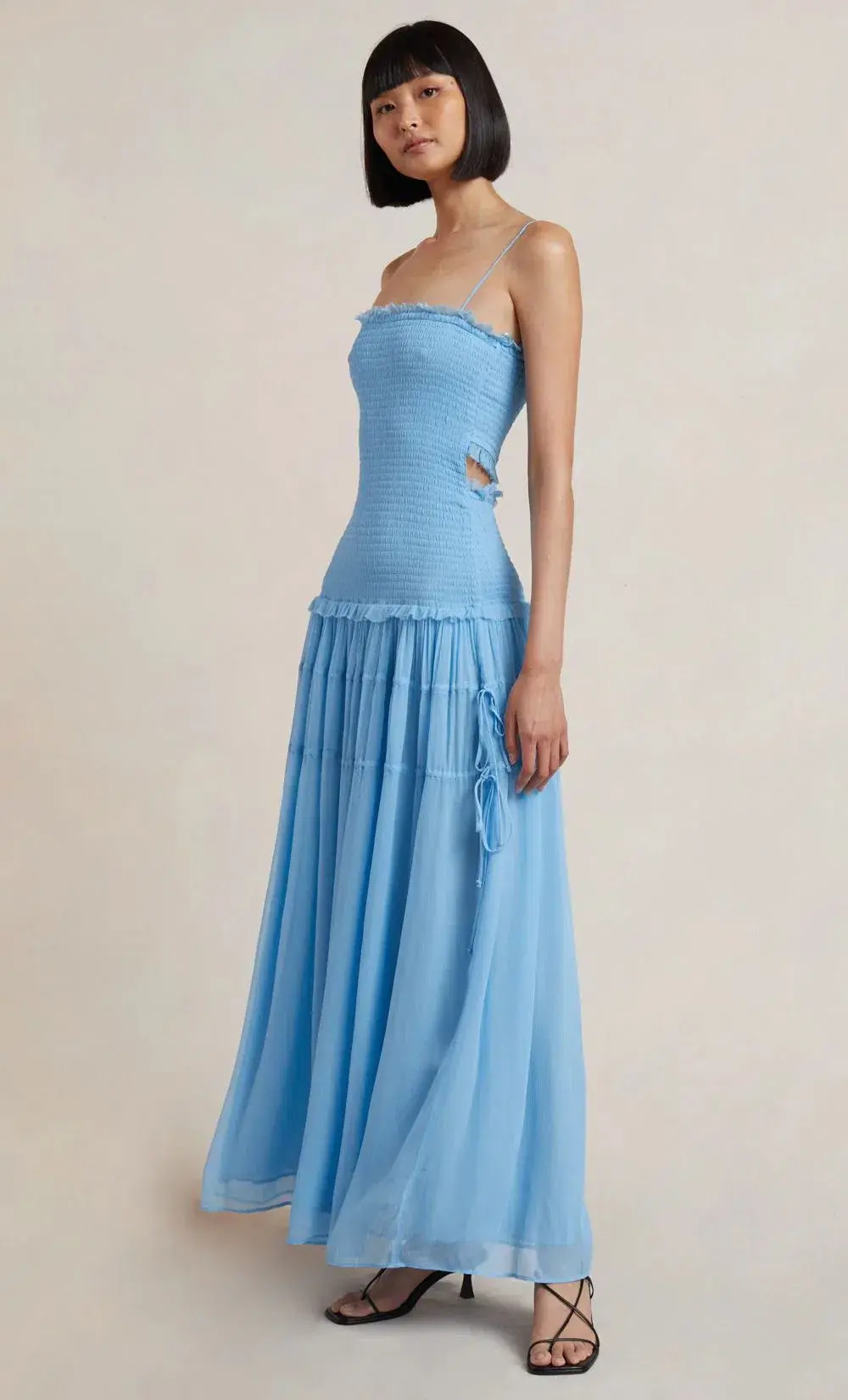 Bec and Bridge Charlotte Cut Out Maxi Dress Blue Size 8 - Image 1