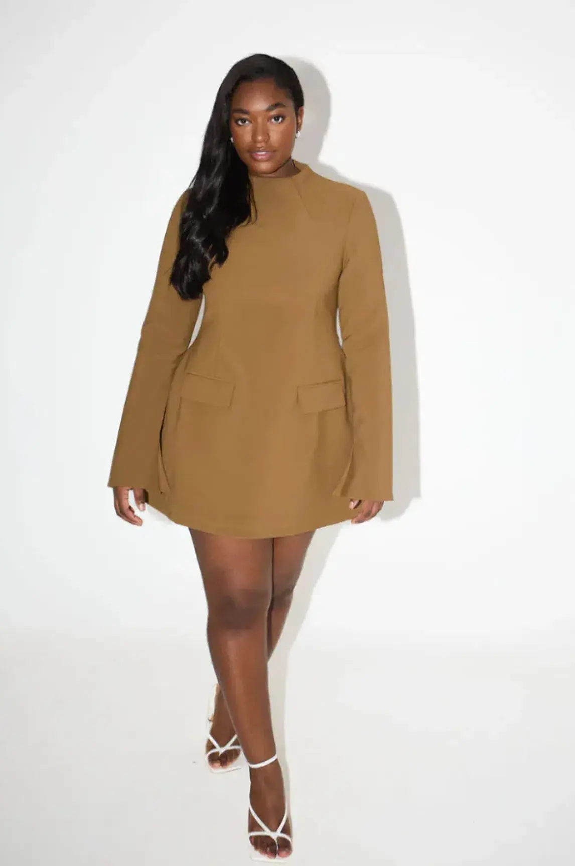 Odd Muse The Ultimate Muse Split Sleeve Mini Dress Olive Size AU 8 - Image 2