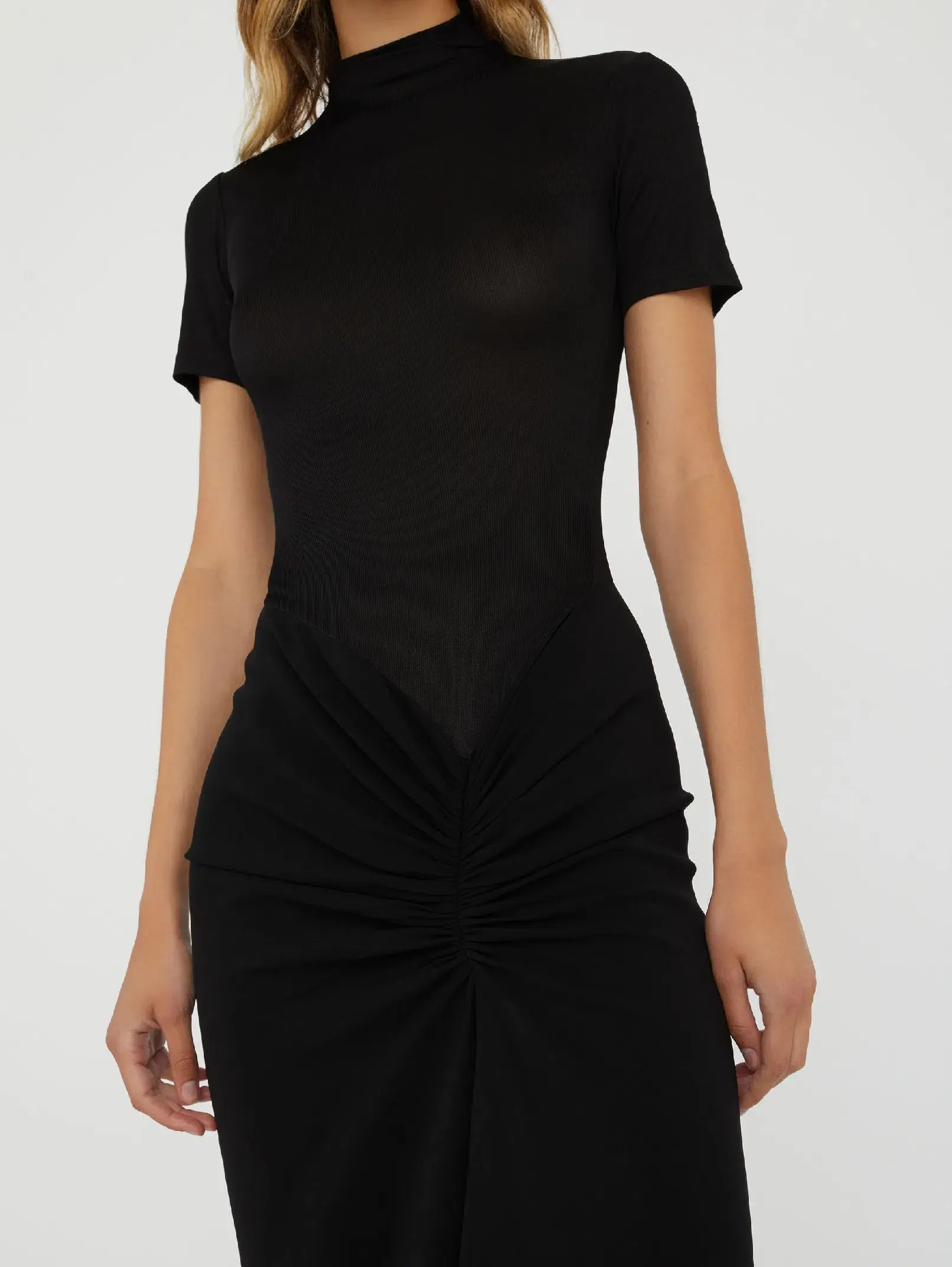 Christopher Esber - Fusion Ruched Tee Gown (Size 8) - Image 3
