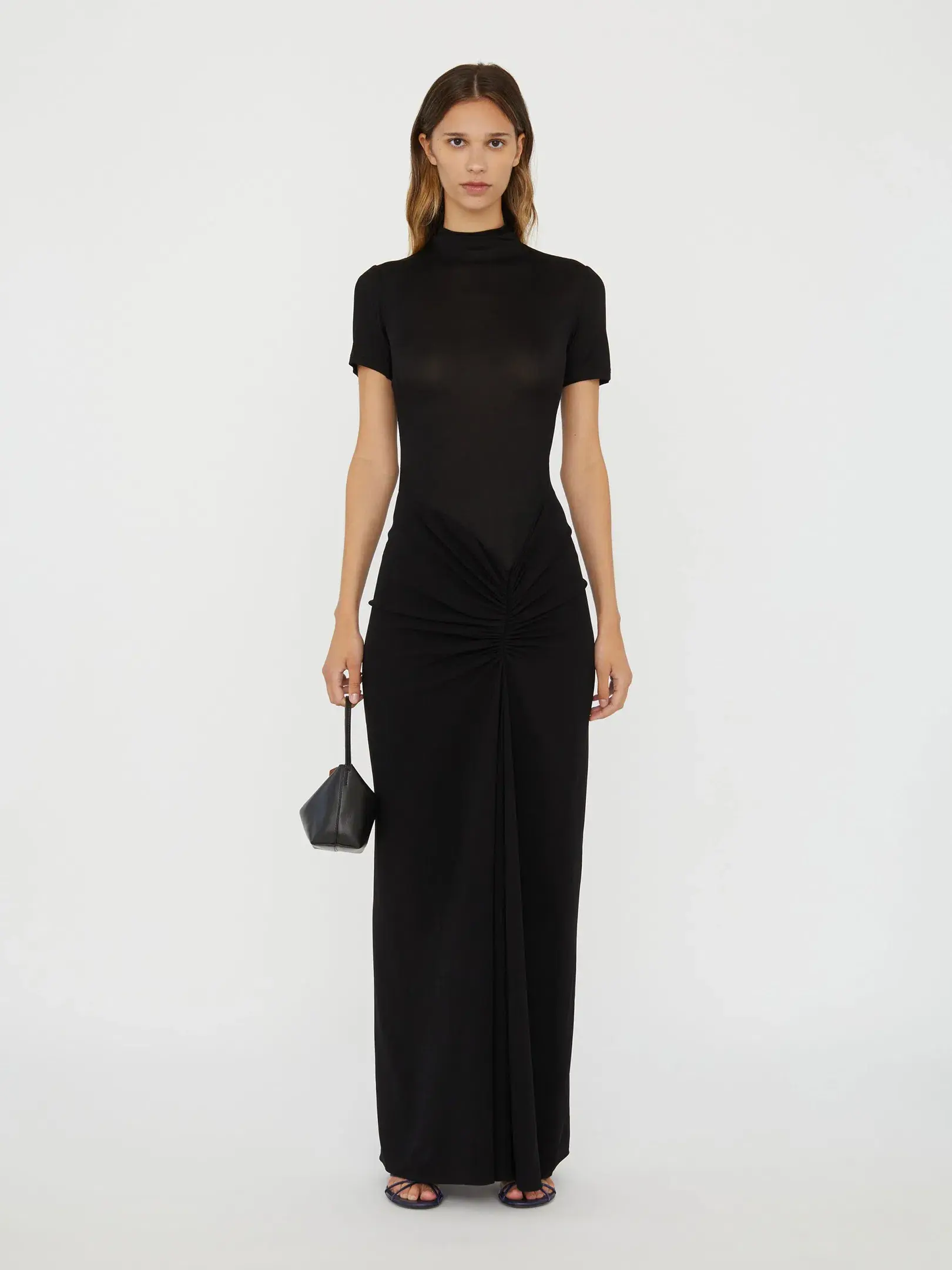 Christopher Esber - Fusion Ruched Tee Gown (Size 8) - Image 1