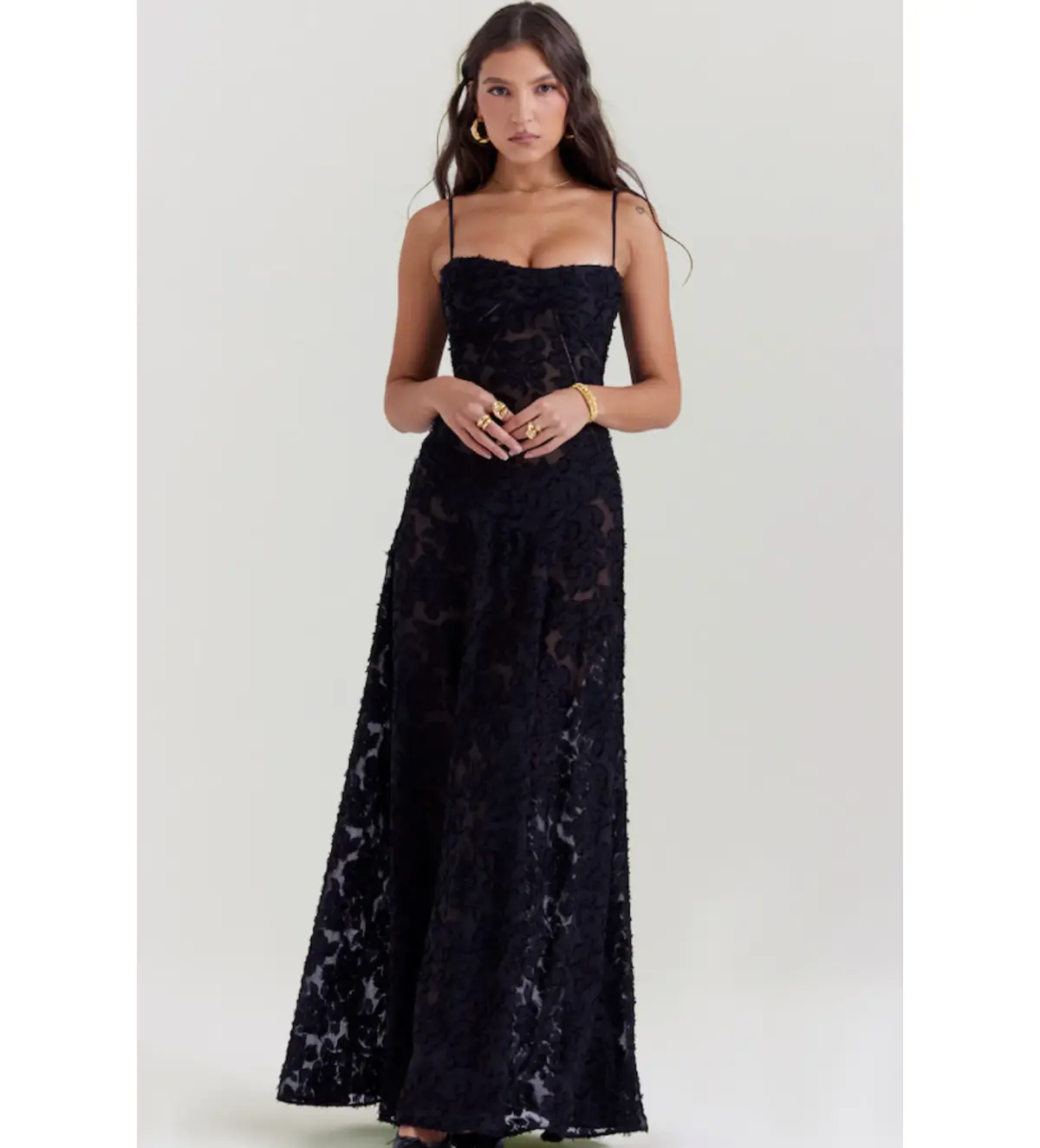 House Of Cb Seren Black Size 10 - Image 1