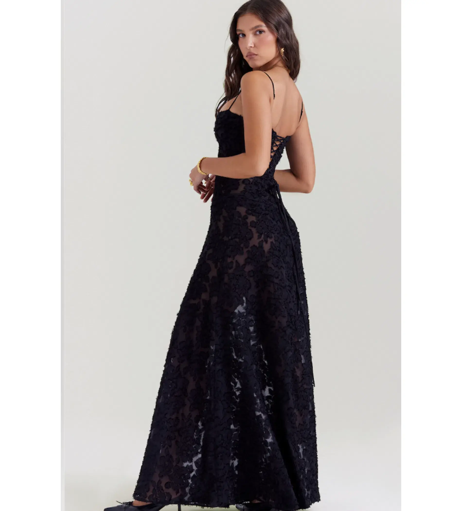 House Of Cb Seren Black Size 10 - Image 2