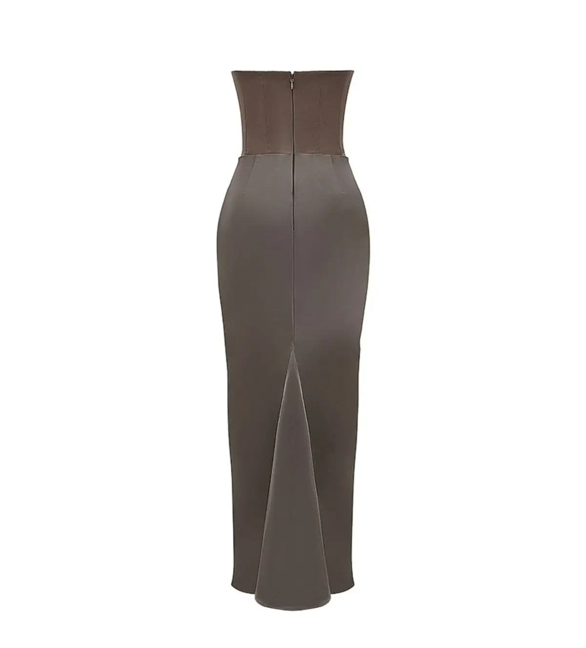 House of CB Persephone Strapless Corset Maxi Dress Smoke Size AU 8 - Image 7