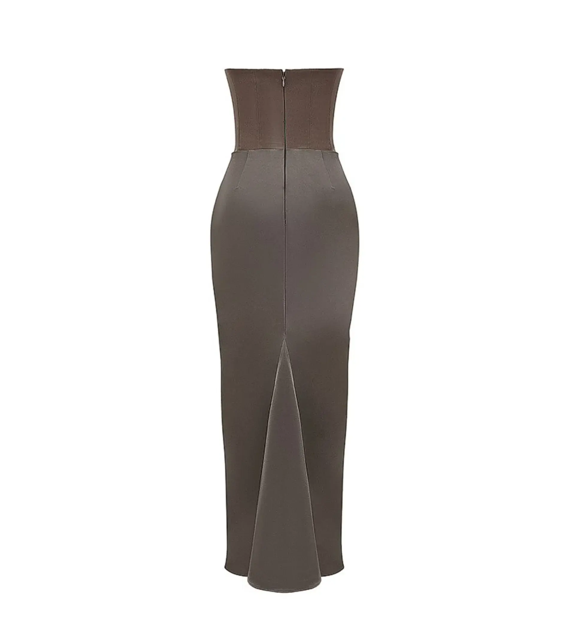 House of CB Persephone Strapless Corset Maxi Dress Smoke Size AU 8 - Image 7