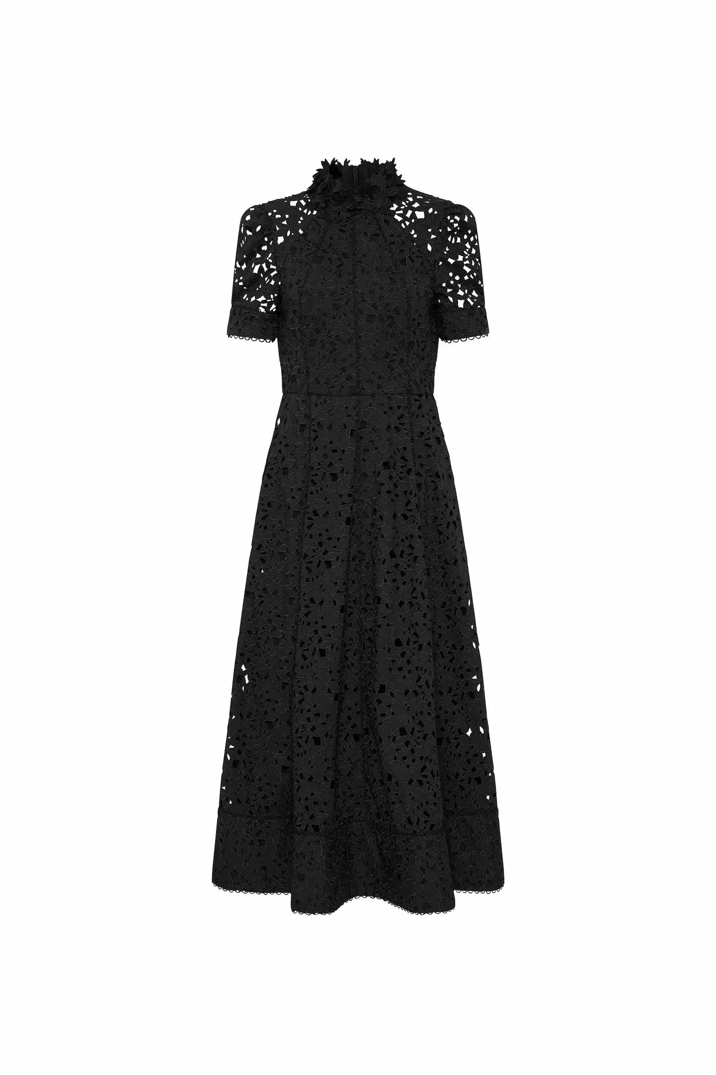 Rebecca Vallance Kitsu Short Sleeve Midi Dress Black Size AU 12 - Image 4