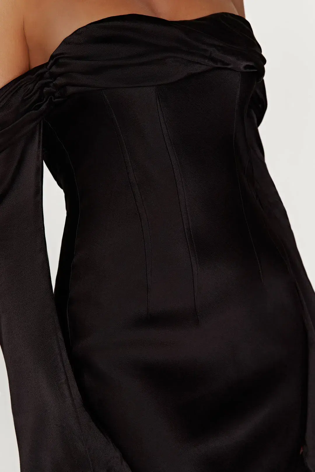 Meshki Giselle Off Shoulder Maxi Dress Black Size 8 - Image 4