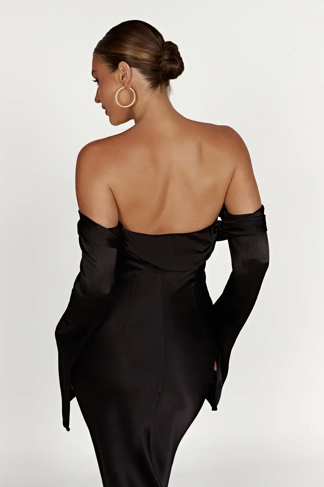 Meshki Giselle Off Shoulder Maxi Dress Black Size 8 - Image 5
