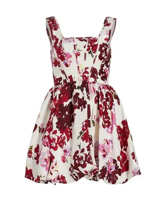 Aje Suzette Mini Dress Floral Size 10 - Image 5