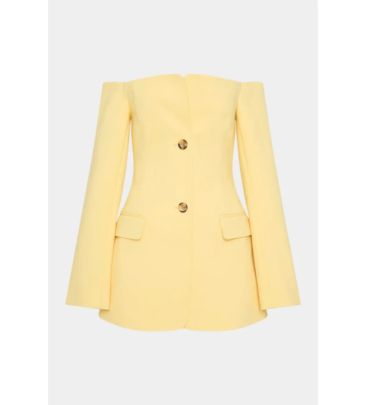 SIR THE LABEL SANDRINE TAILORED MINI DRESS YELLOW SIZE AU 8 - Image 4
