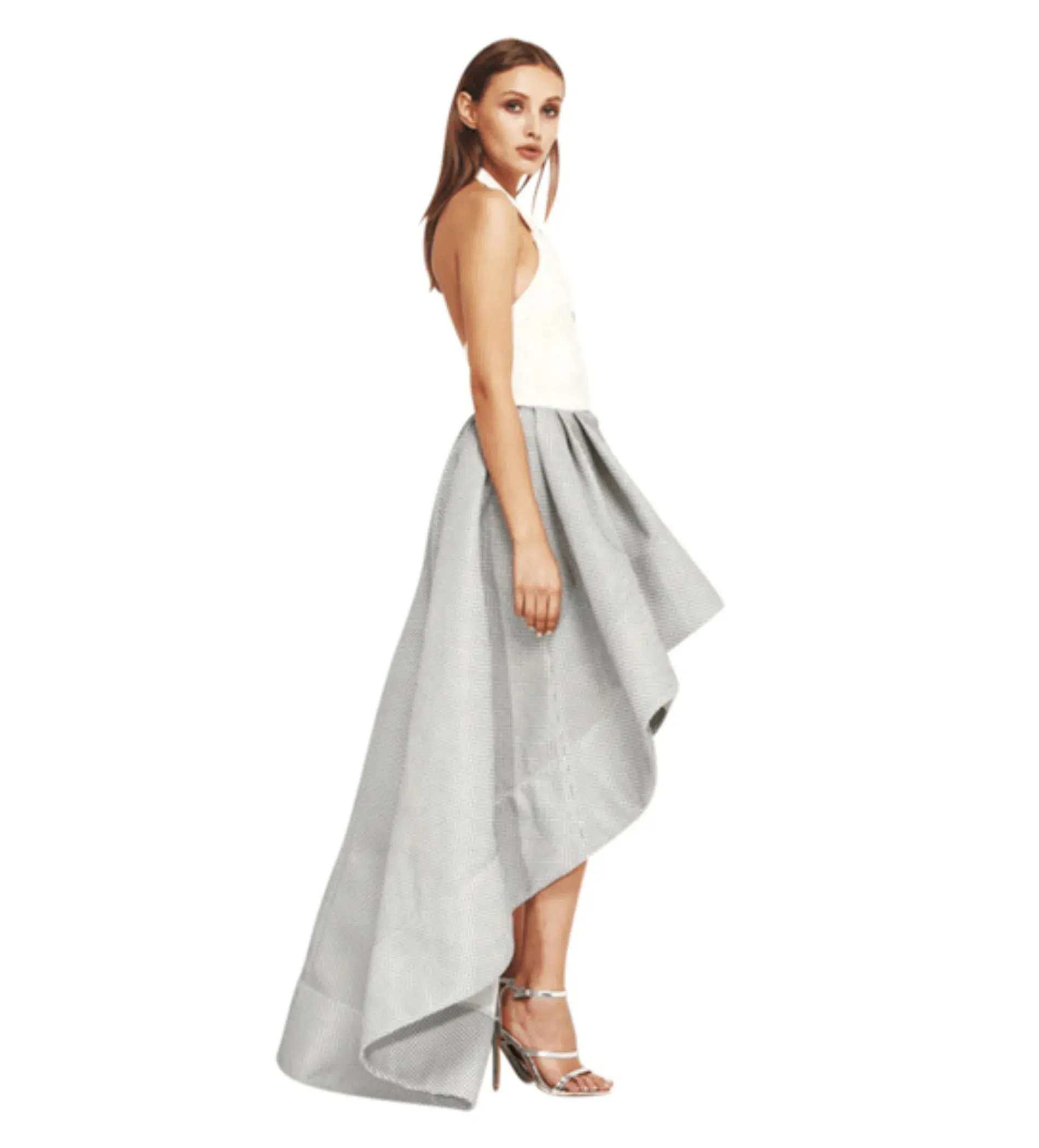 Bronx & Blanco Luna Gown Gray Multi Size 6  - Image 2