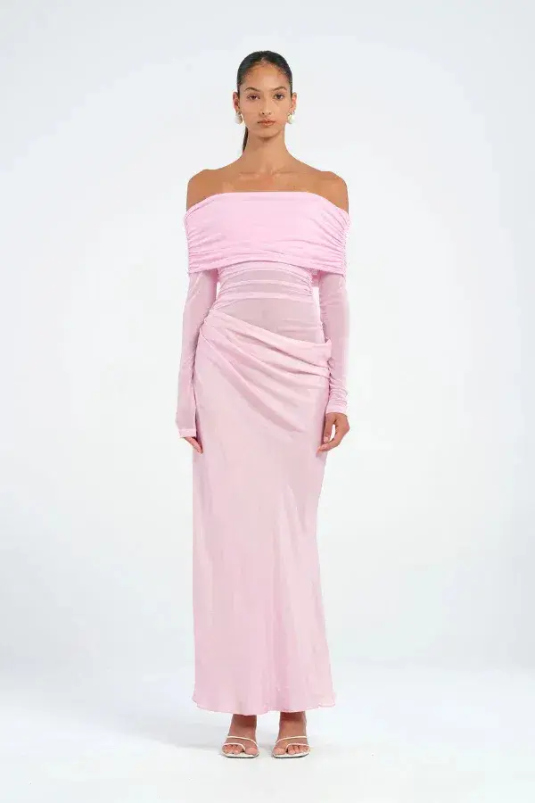 Benni Yasmin Off Should Baby Pink Dress Size 6 for rent on The Volte - main image