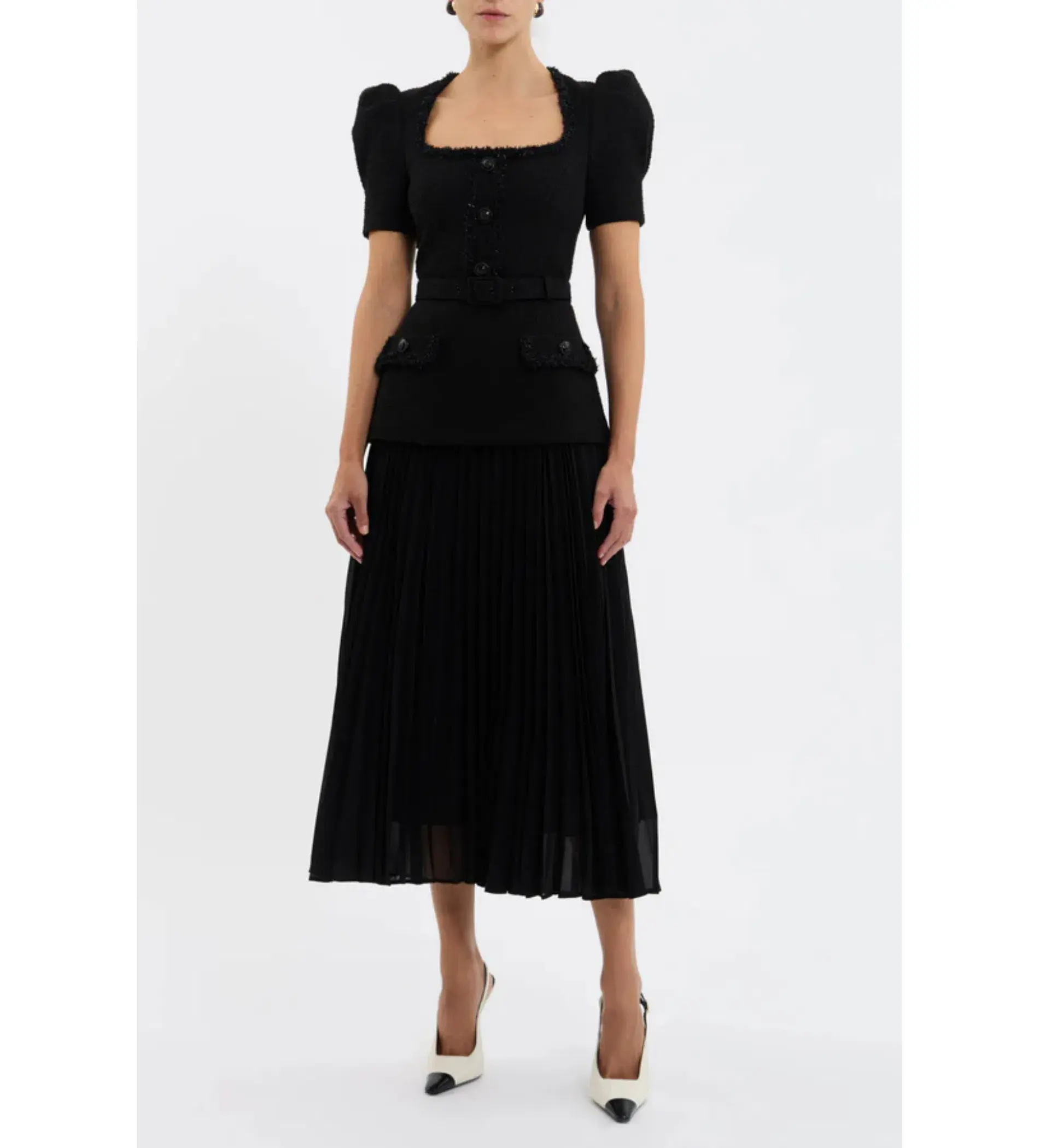 Rebecca Vallance Zariah Midi Dress Black Size 8 - Image 1